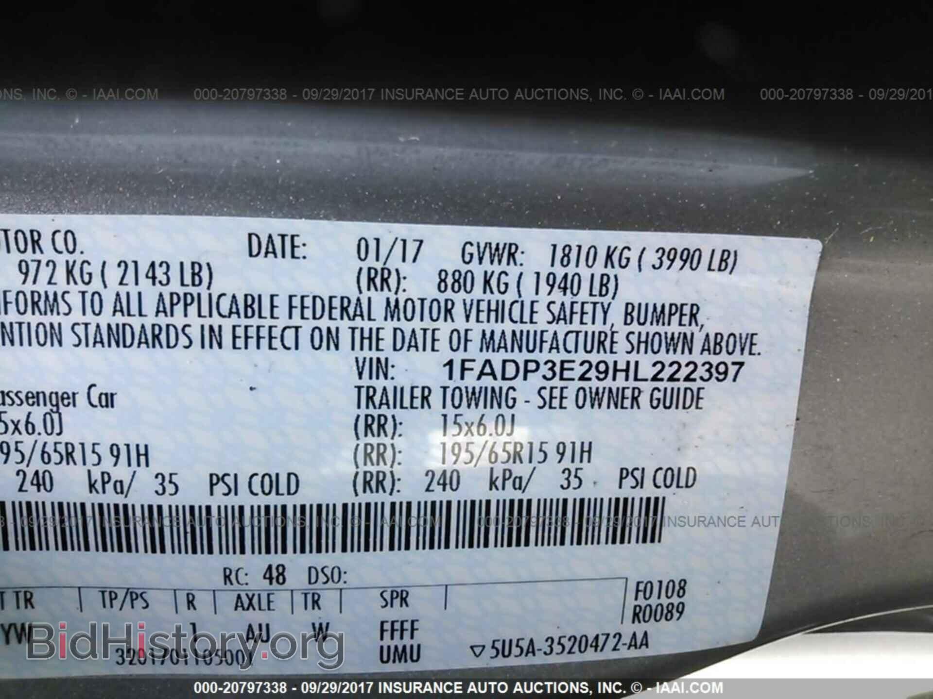2017 Ford Focus - VIN: 1FADP3E29HL222397 - Photo 9