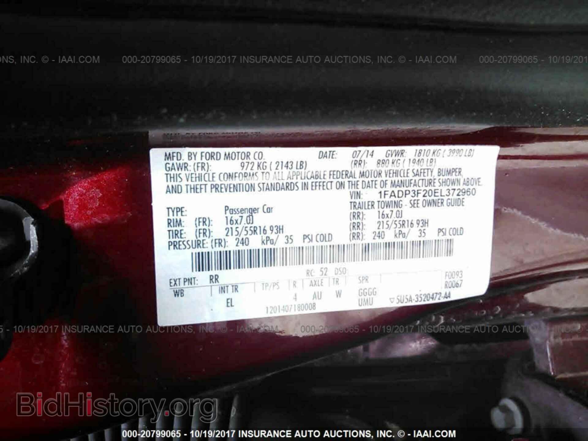 2014 Ford Focus - VIN: 1FADP3F20EL372960 - Фото 9