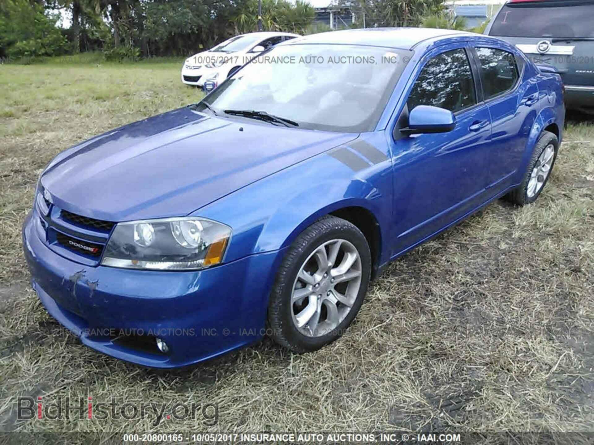 2013 Dodge Avenger - VIN: 1C3CDZBG0DN562574 - Фото 2