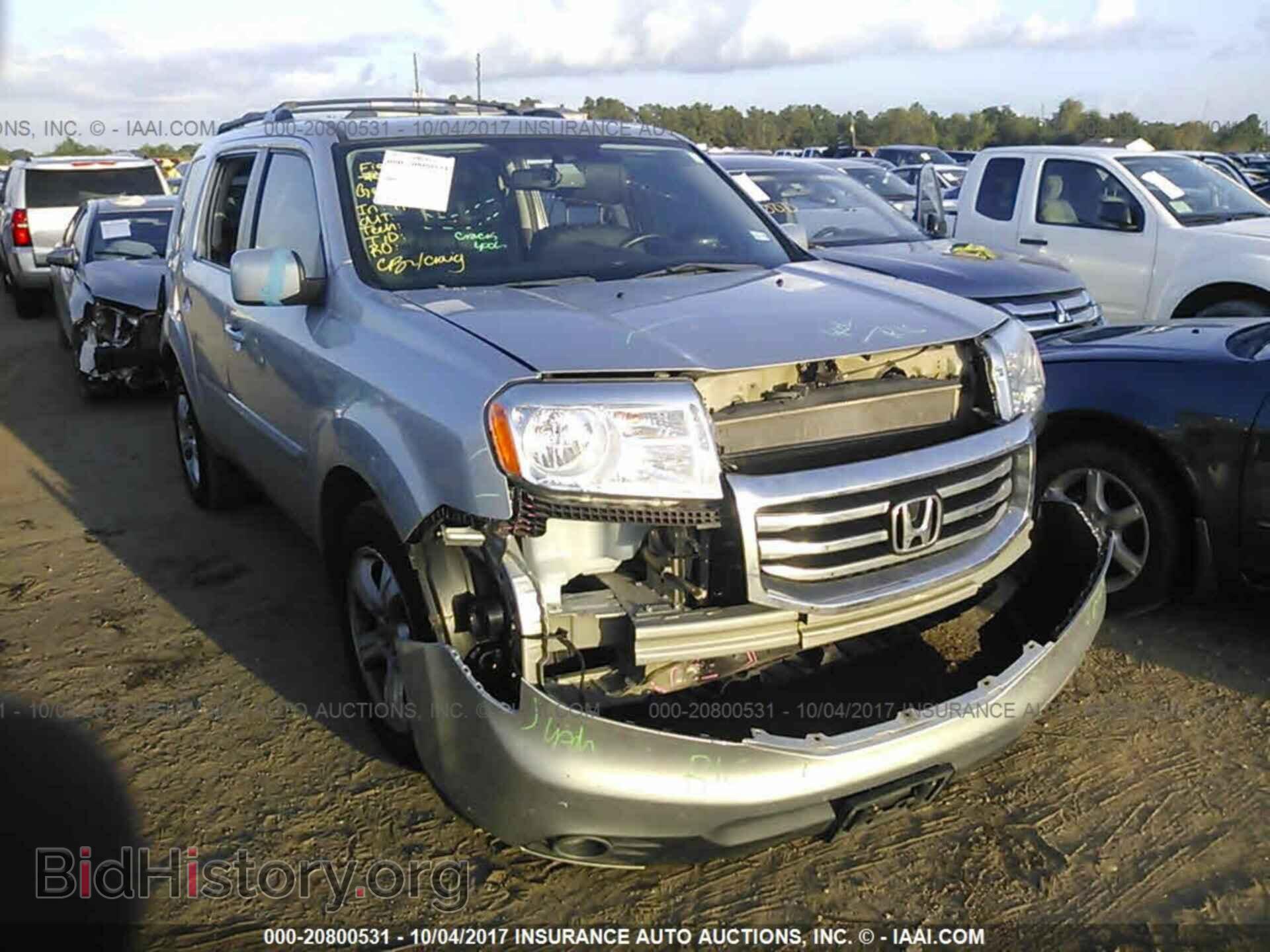 Фотография 5FNYF3H50EB010636 - Honda Pilot 2014