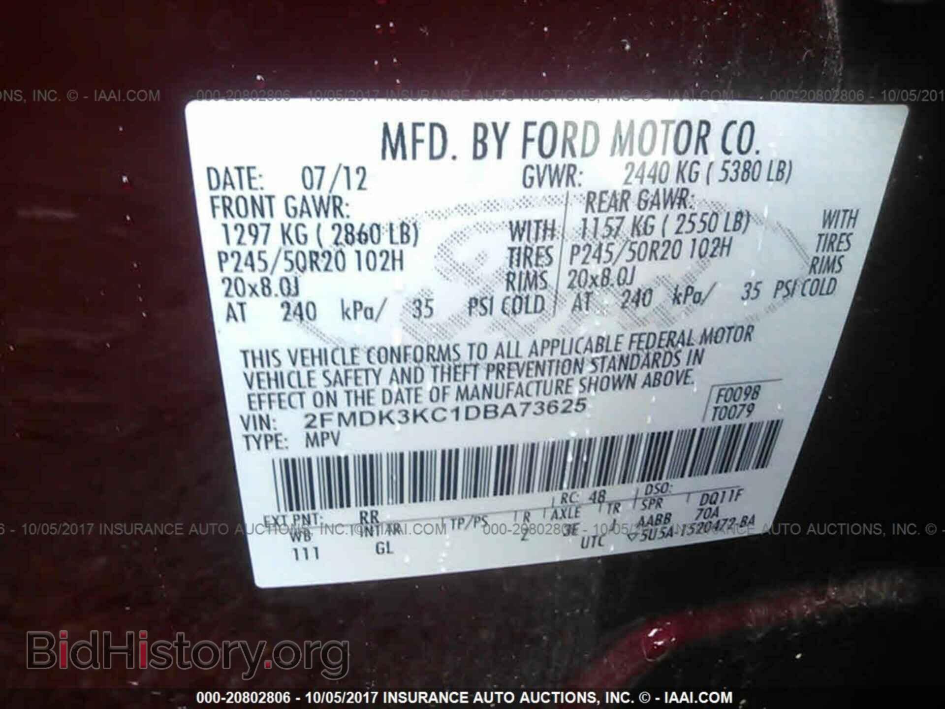 2013 Ford Edge - VIN: 2FMDK3KC1DBA73625 - Photo 9