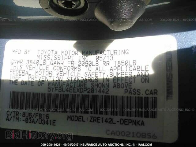 2013 Toyota Corolla - VIN: 5YFBU4EEXDP201442 - Фото 9