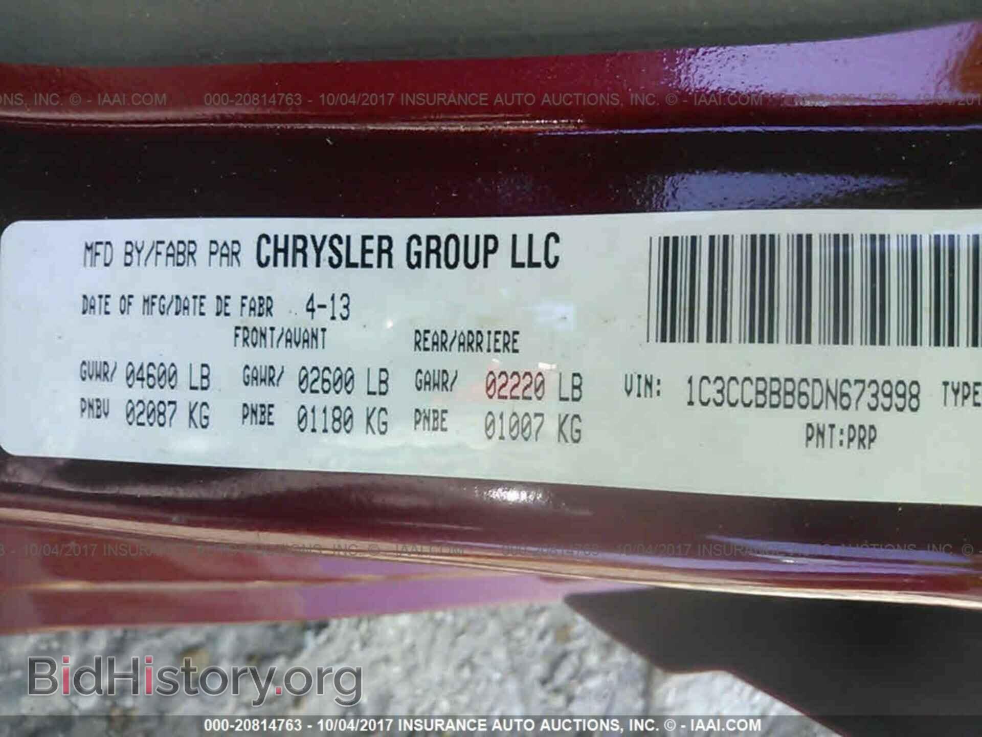 2013 Chrysler 200 - VIN: 1C3CCBBB6DN673998 - Photo 9
