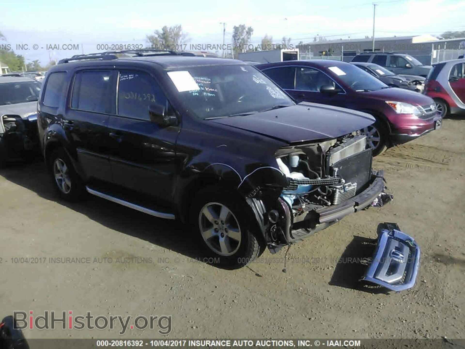 Фотография 5FNYF4H55BB080070 - Honda Pilot 2011