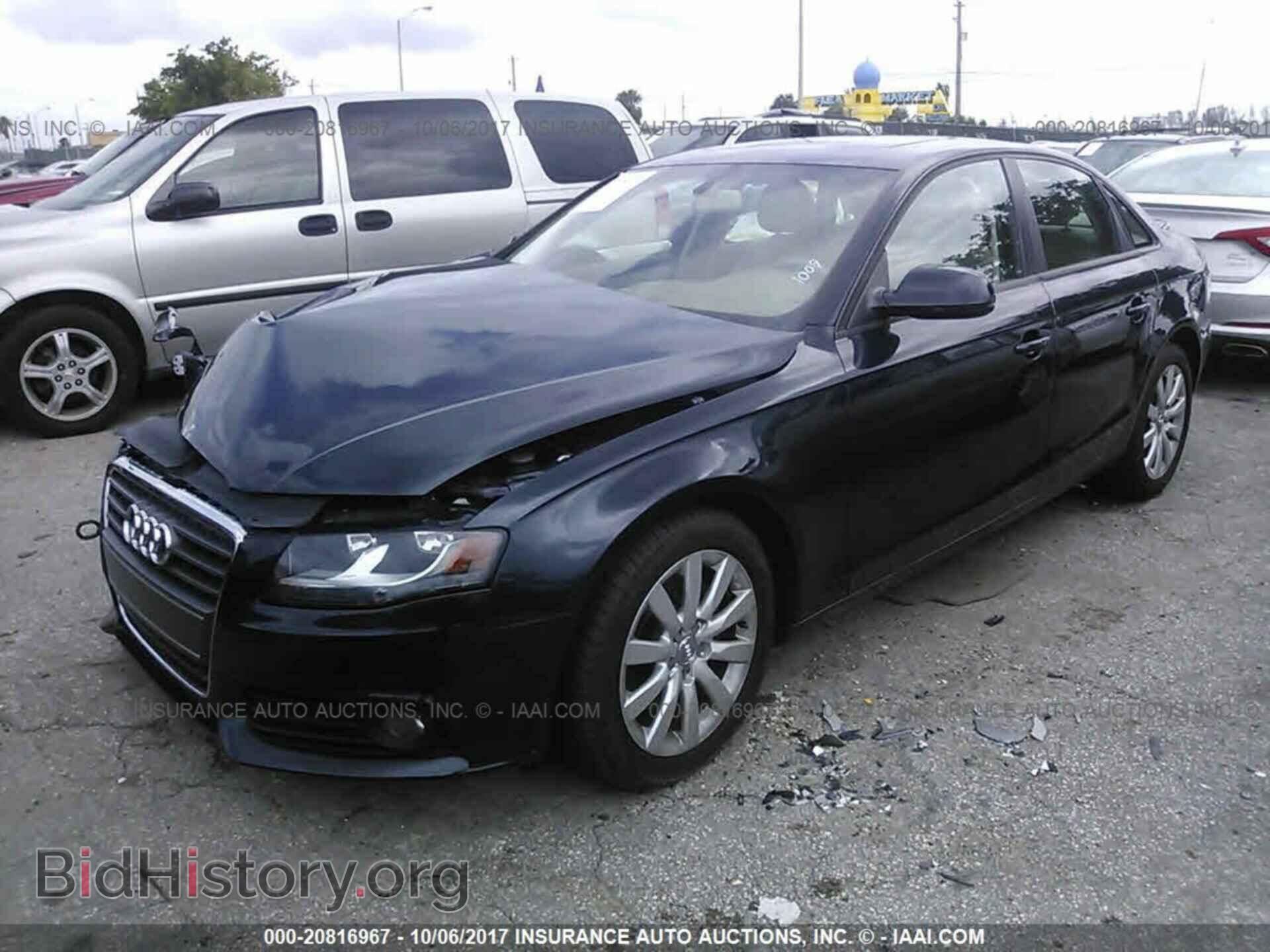 2012 Audi A4 - VIN: WAUAFAFL7CN011009 - Фото 2