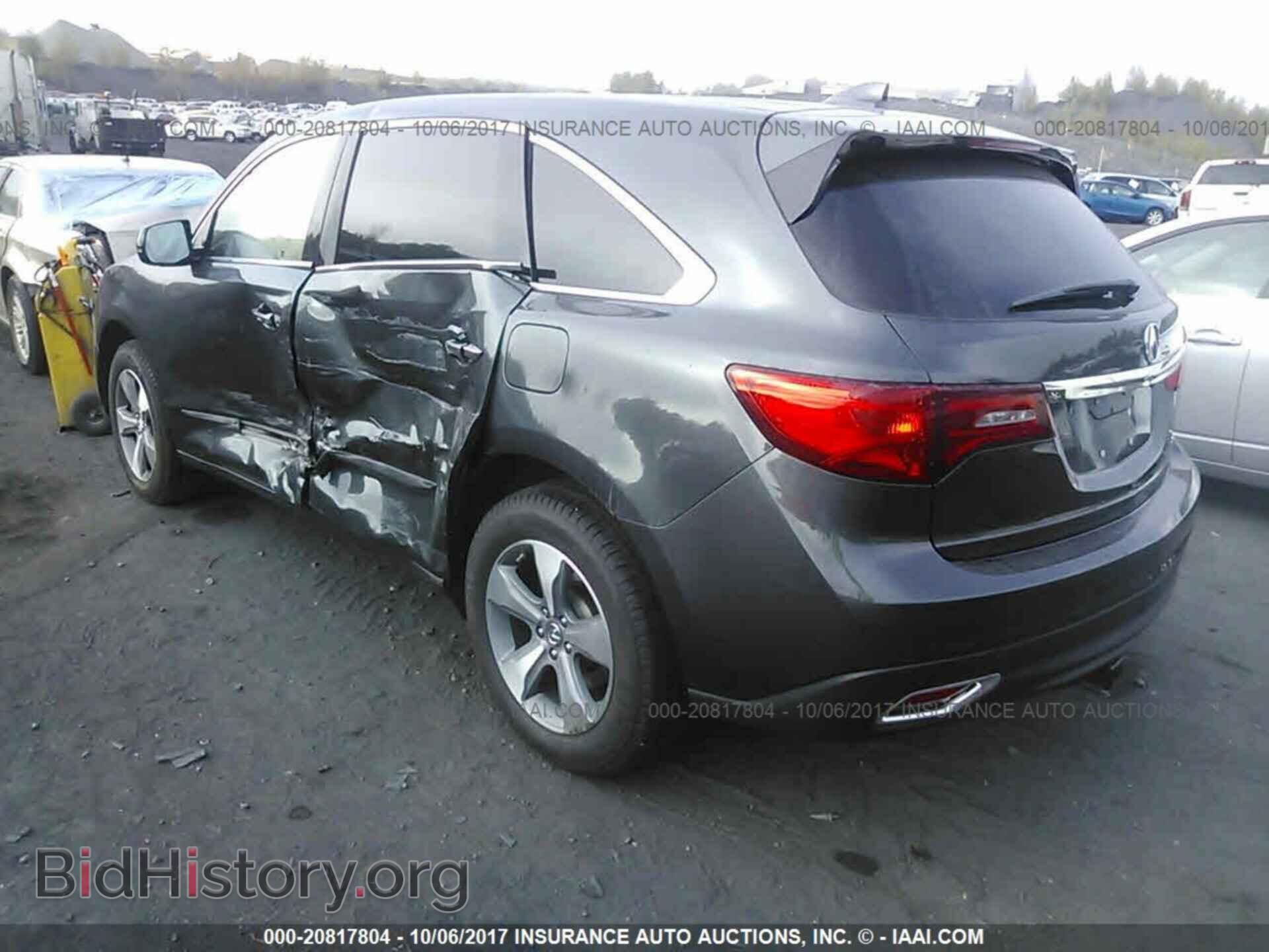 2014 Acura Mdx - VIN: 5FRYD4H26EB012486 - Фото 3