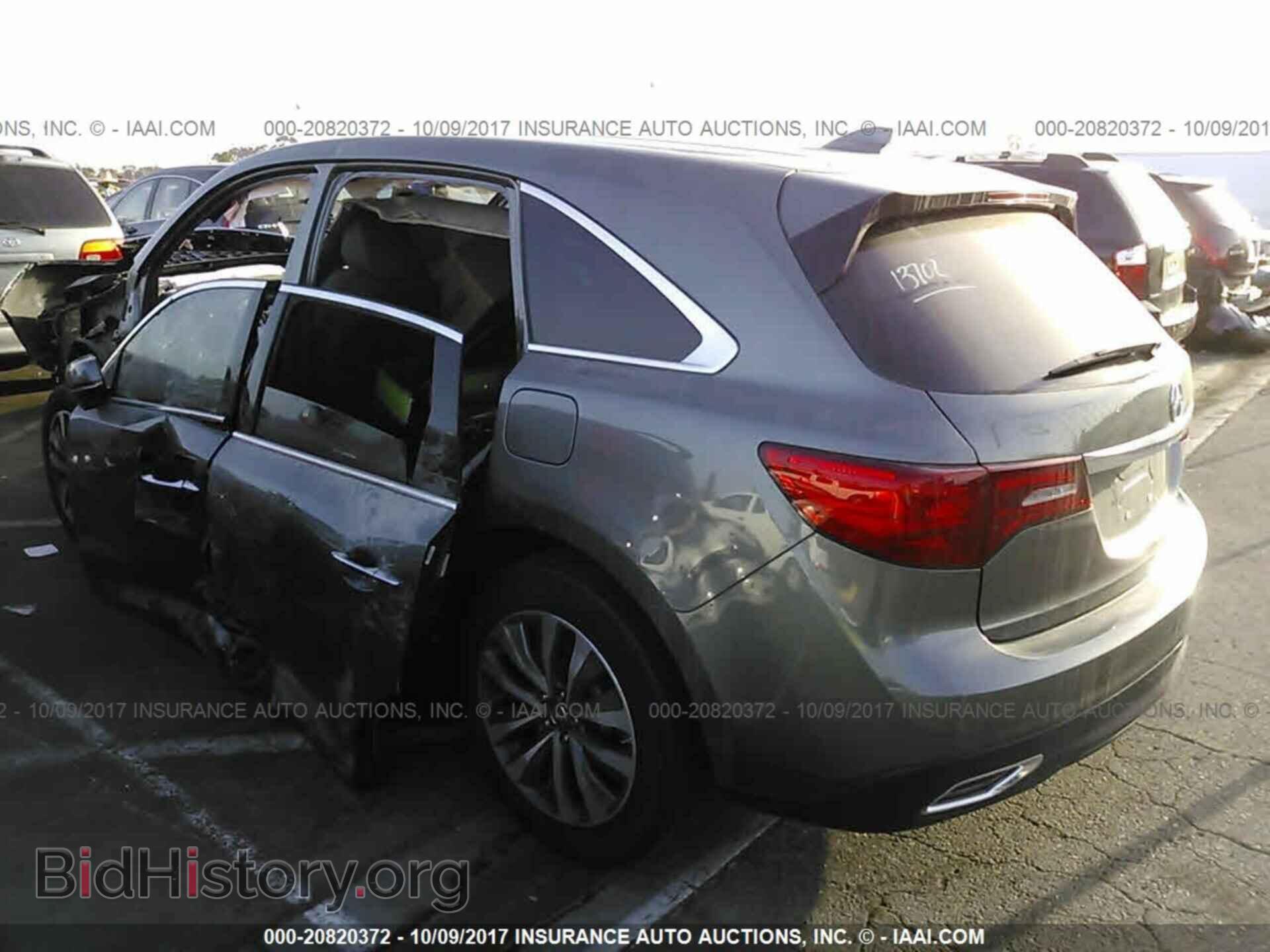 2014 Acura Mdx - VIN: 5FRYD3H44EB013910 - Фото 3
