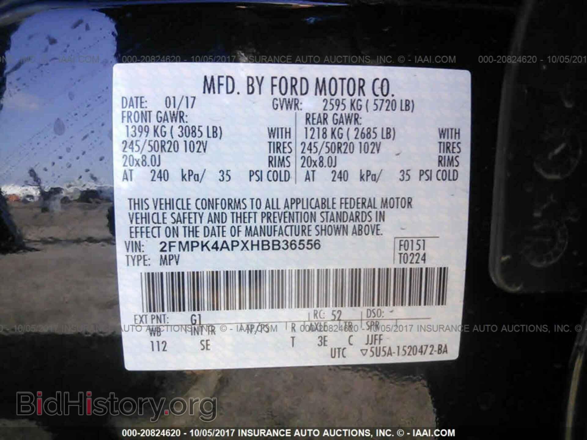 2017 Ford Edge - VIN: 2FMPK4APXHBB36556 - Photo 9