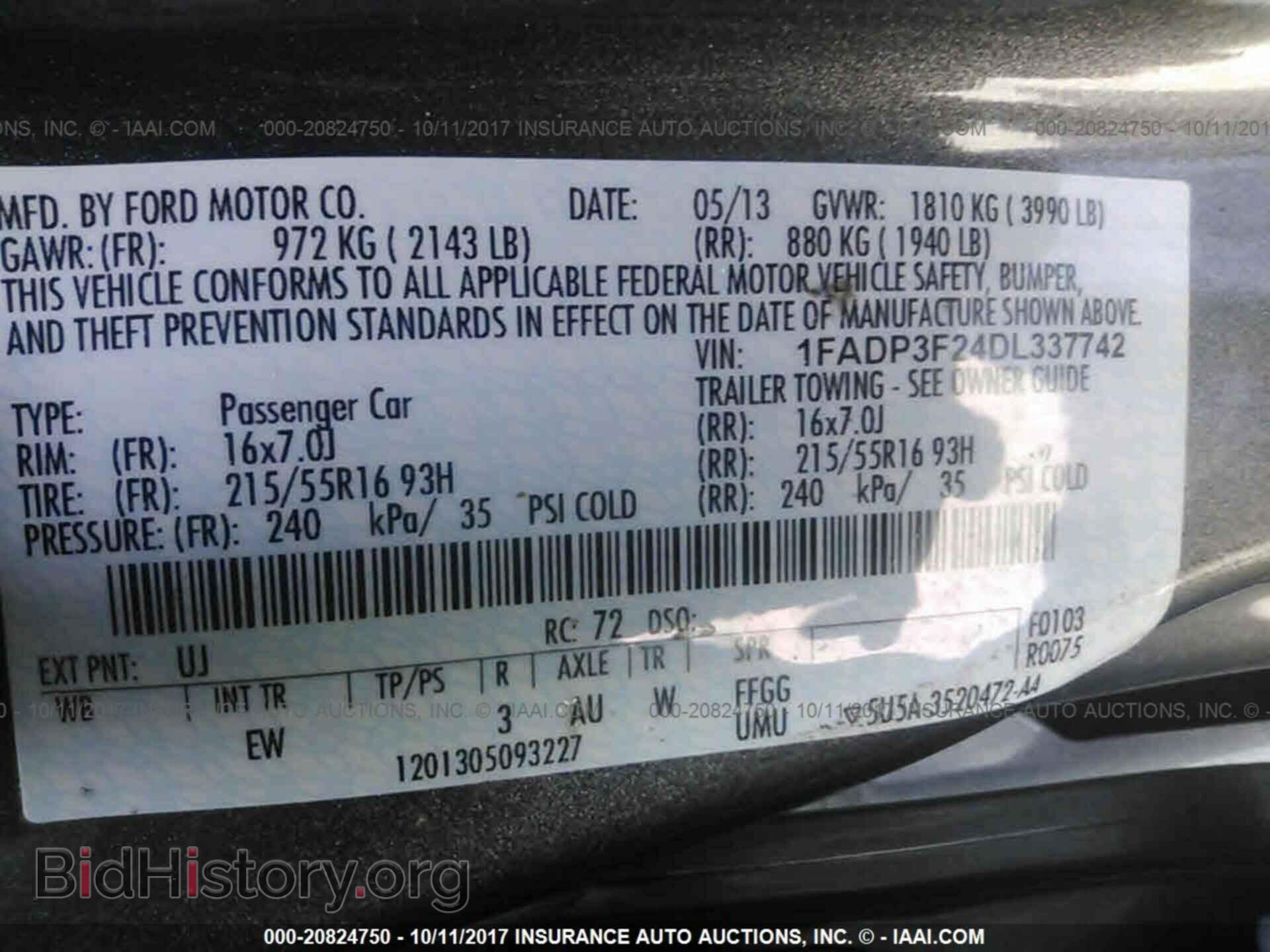 2013 Ford Focus - VIN: 1FADP3F24DL337742 - Фото 9