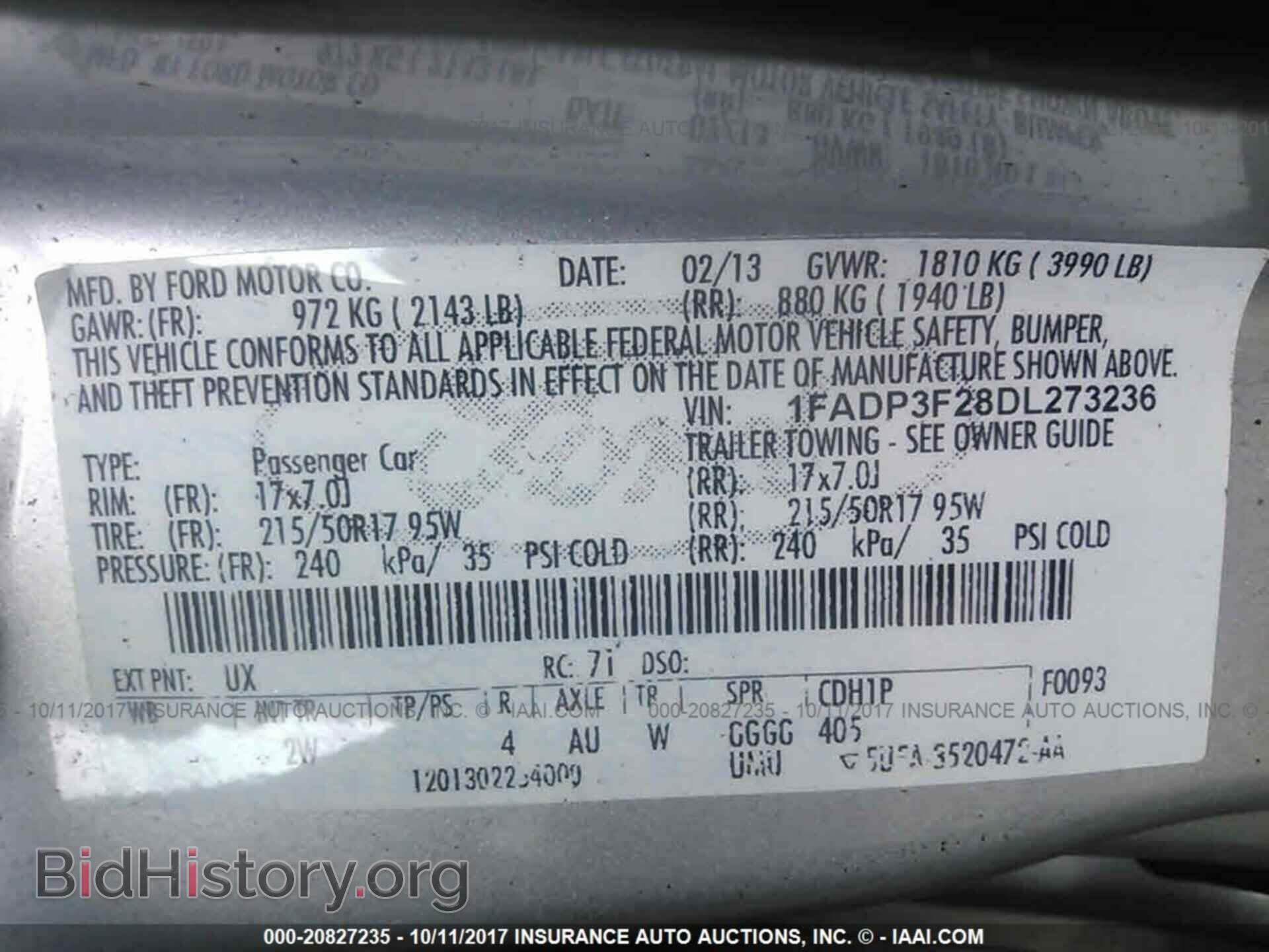 2013 Ford Focus - VIN: 1FADP3F28DL273236 - Фото 9