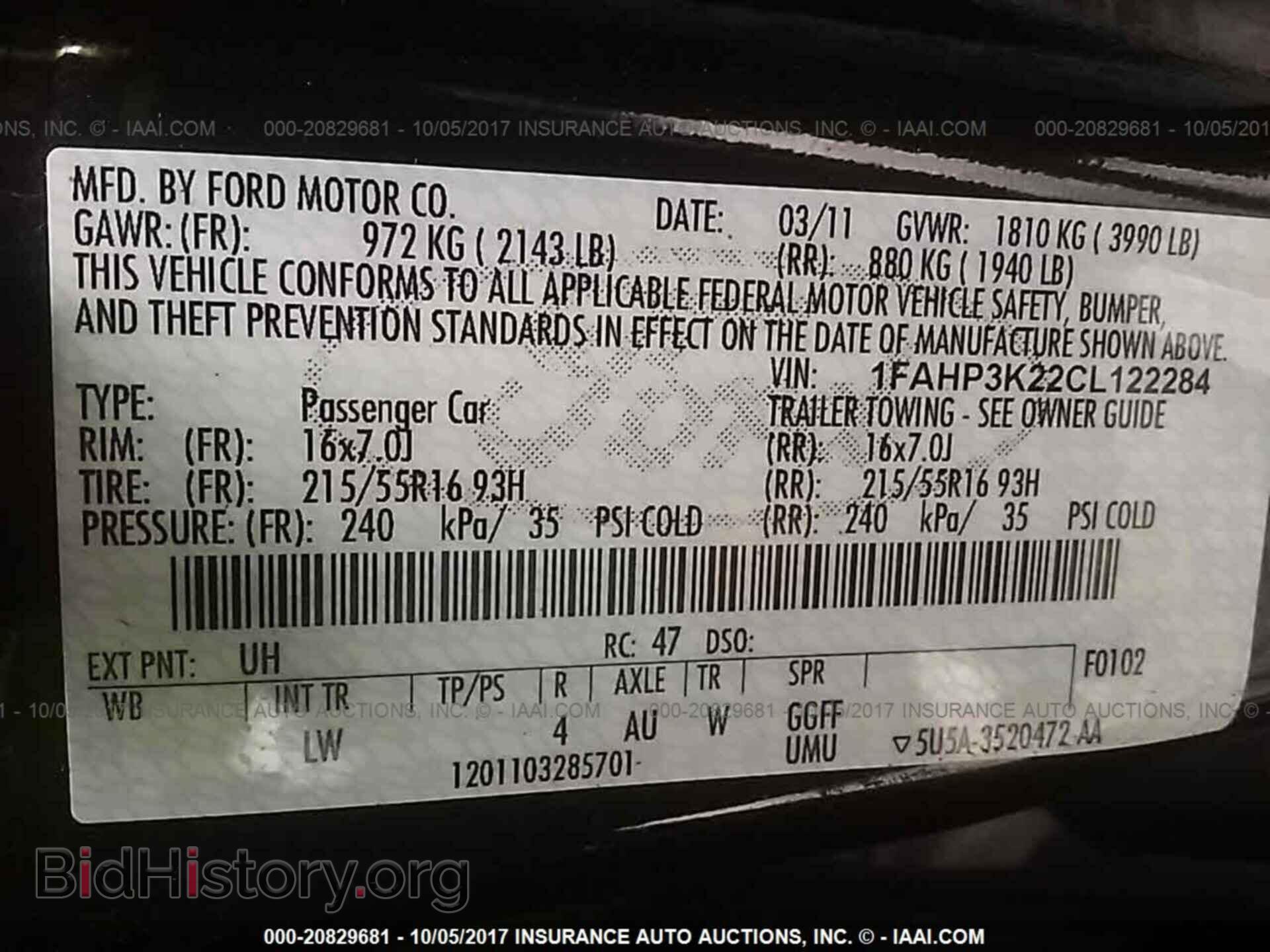 2012 Ford Focus - VIN: 1FAHP3K22CL122284 - Photo 9