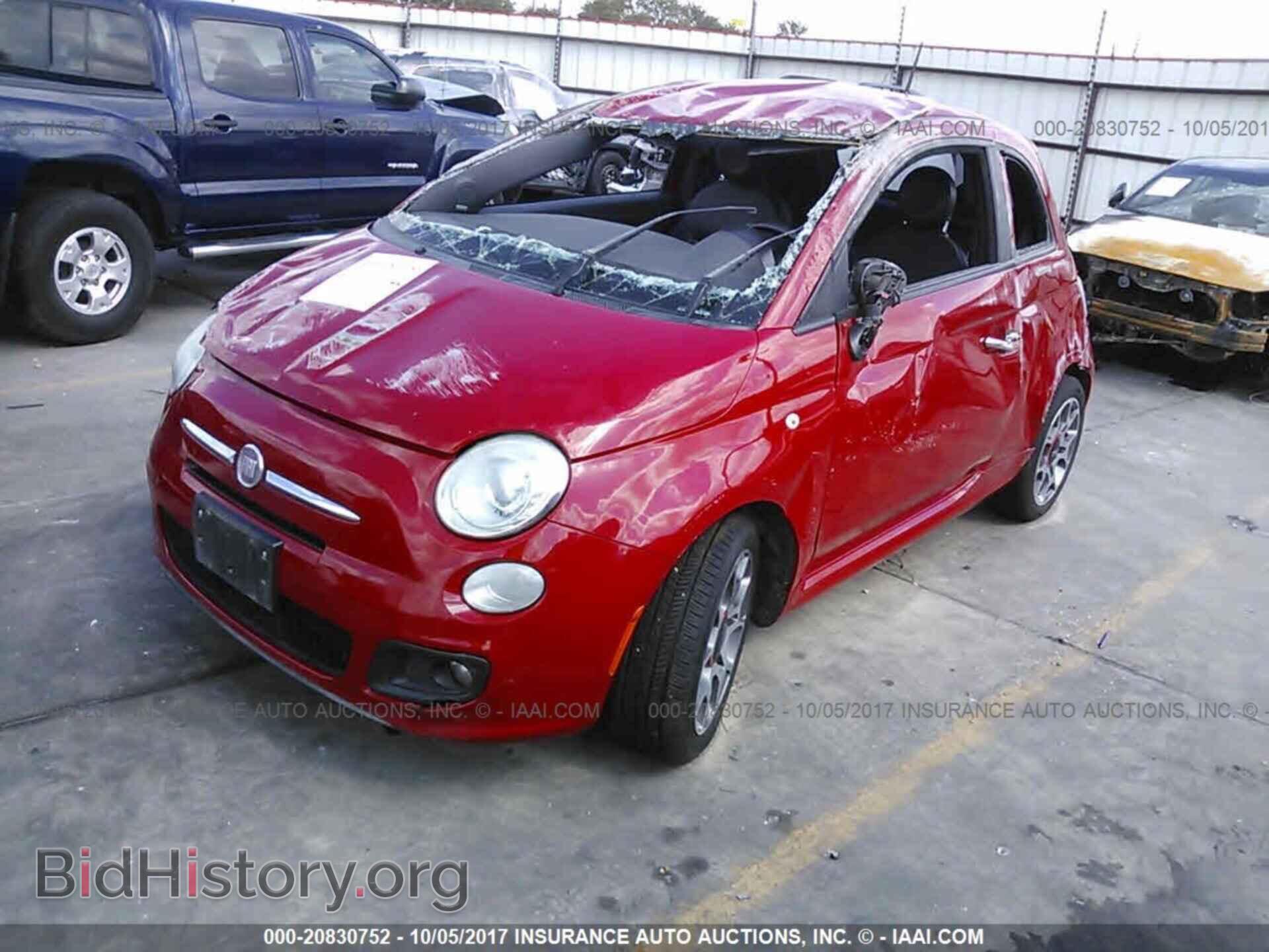 2012 Fiat 500 - VIN: 3C3CFFBR4CT126397 - Фото 2