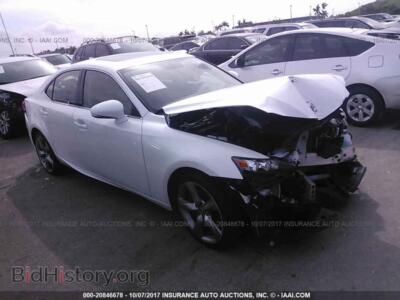2014 Lexus IS, белый — VIN JTHBE1D28E5005712, IAAI