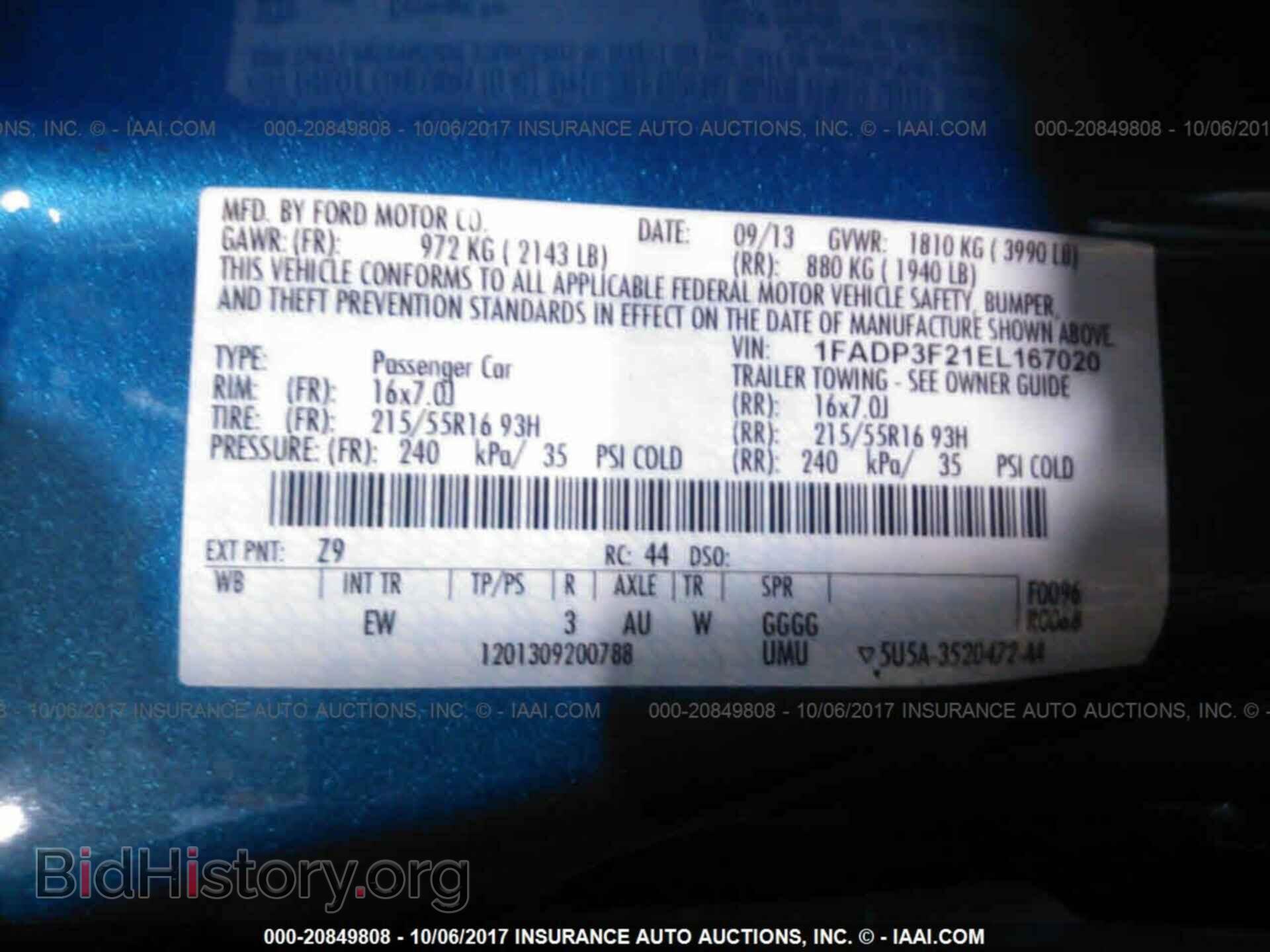 2014 Ford Focus - VIN: 1FADP3F21EL167020 - Photo 9