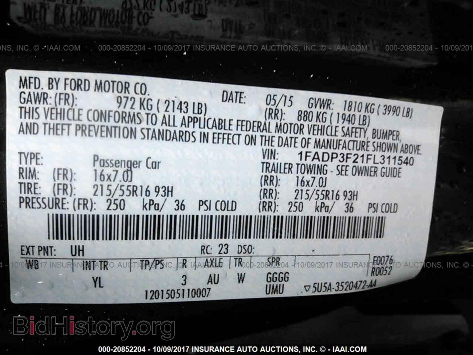 2015 Ford Focus - VIN: 1FADP3F21FL311540 - Photo 9