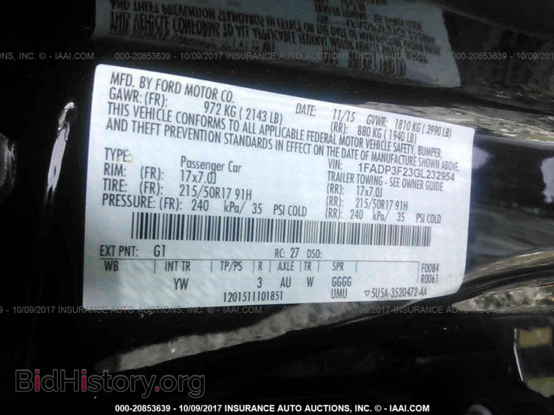2016 Ford Focus - VIN: 1FADP3F23GL232954 - Фото 9
