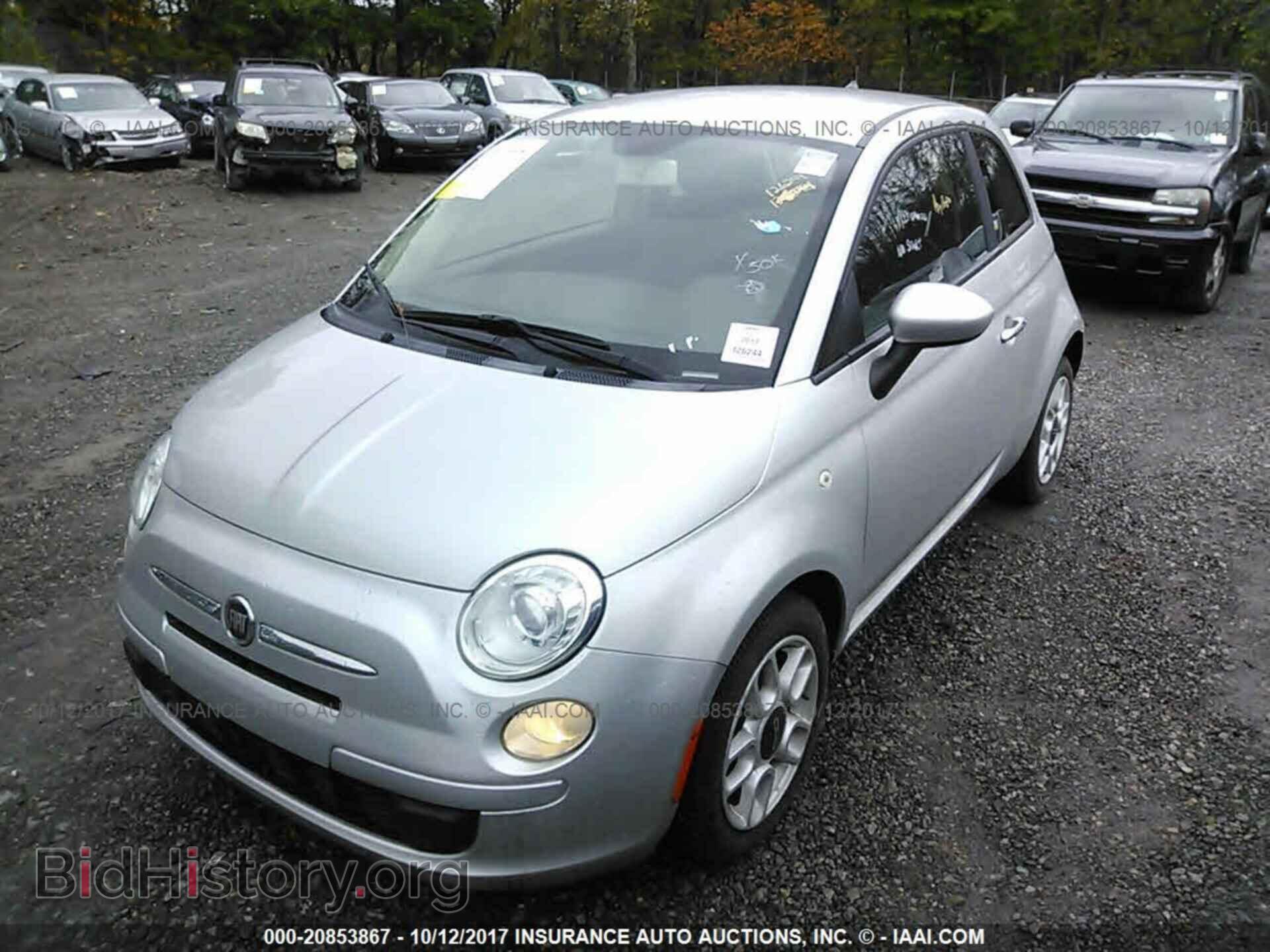 2013 Fiat 500 - VIN: 3C3CFFAR2DT628649 - Фото 2