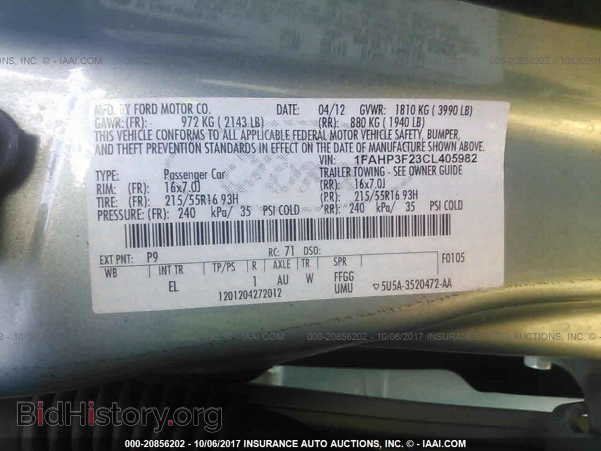 2012 Ford Focus - VIN: 1FAHP3F23CL405982 - Photo 9