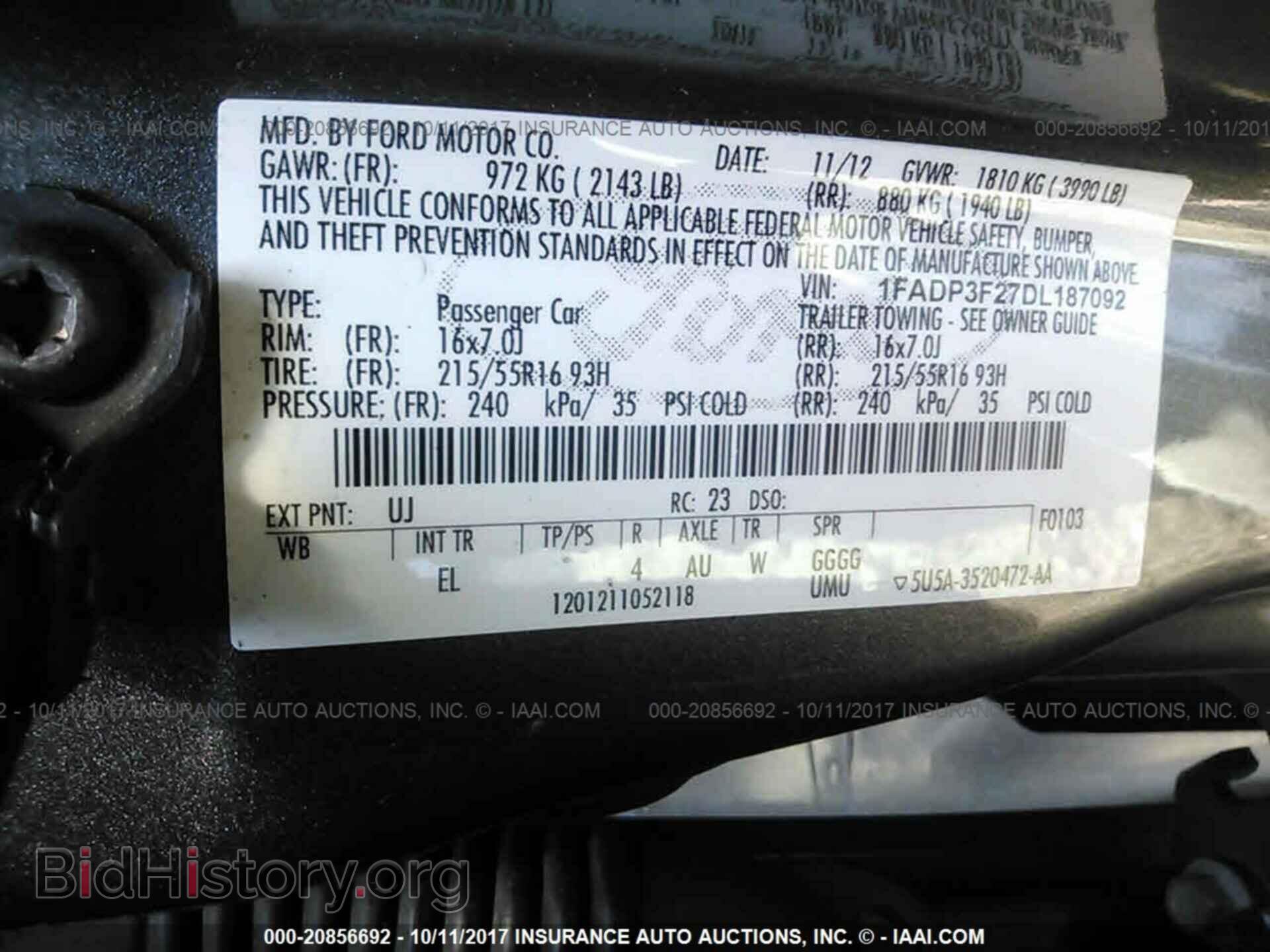 2013 Ford Focus - VIN: 1FADP3F27DL187092 - Photo 9