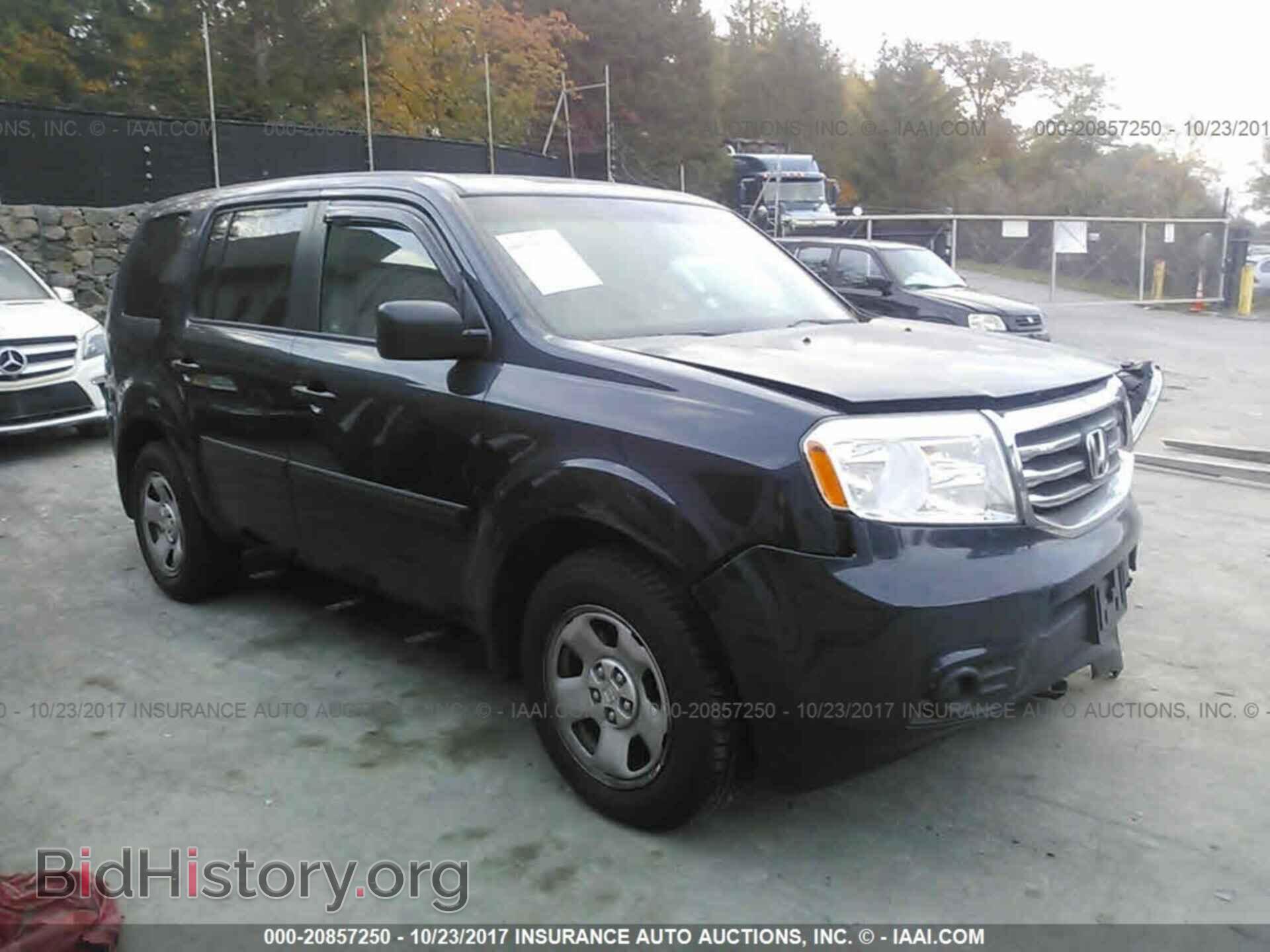 Photo 5FNYF4H28CB077784 - Honda Pilot 2012