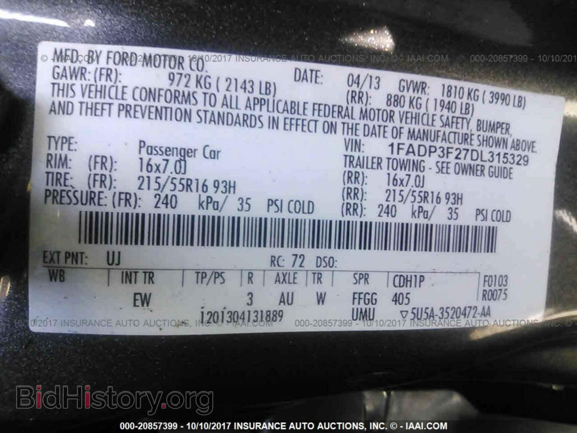 2013 Ford Focus - VIN: 1FADP3F27DL315329 - Photo 9