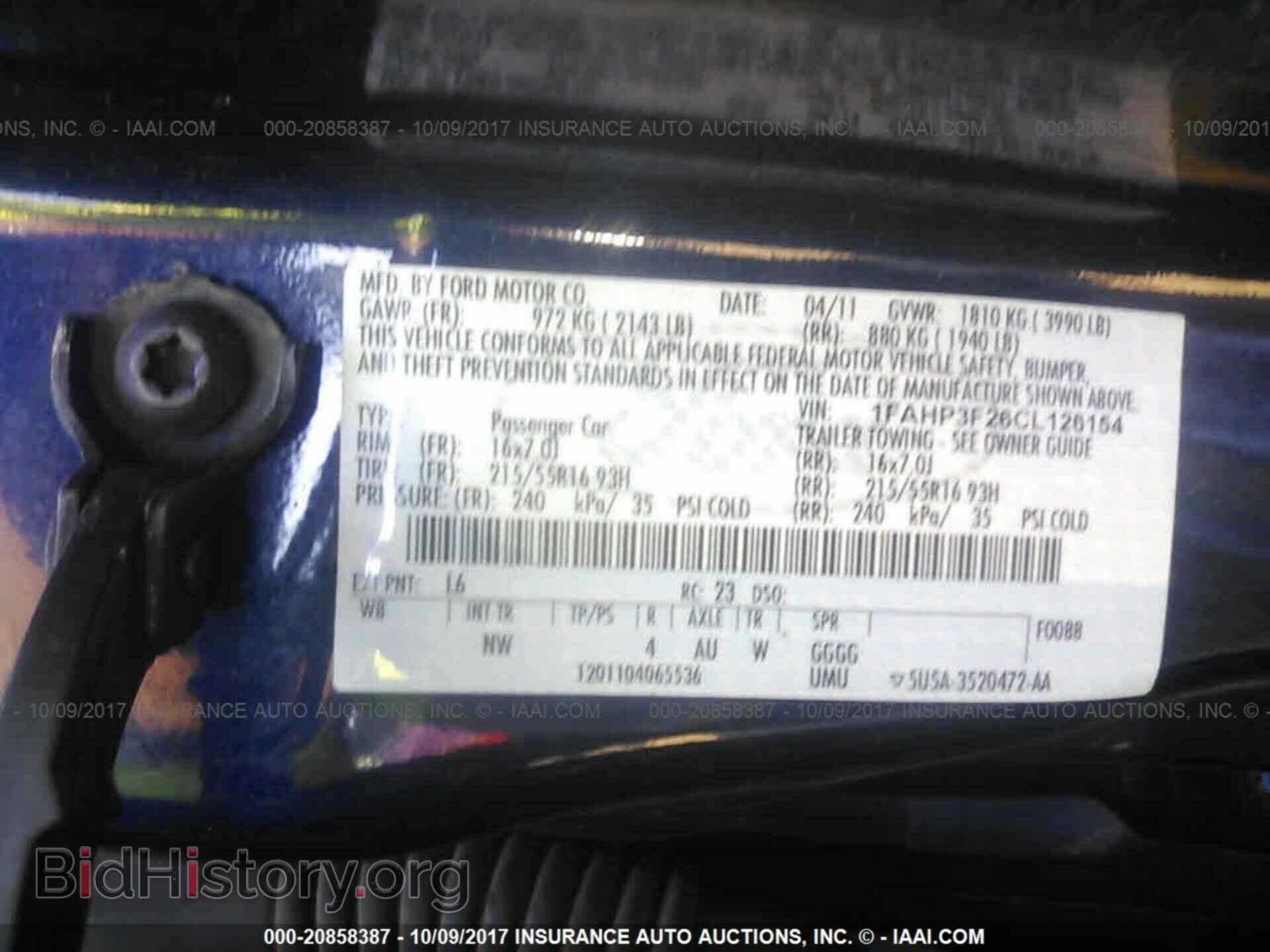 2012 Ford Focus - VIN: 1FAHP3F26CL126154 - Фото 9
