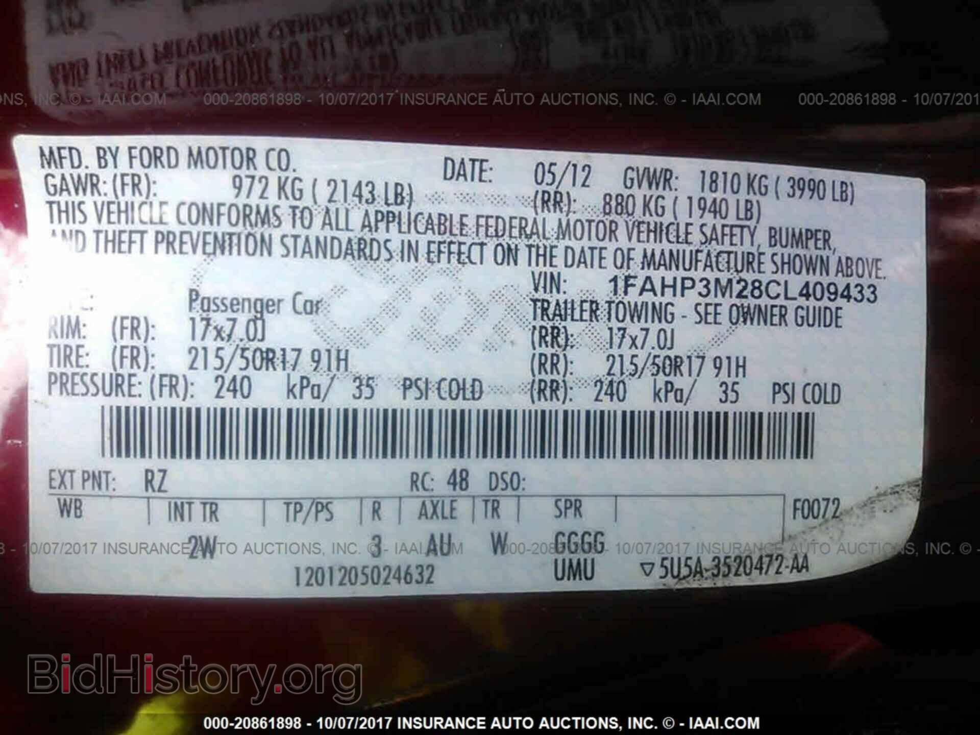 2012 Ford Focus - VIN: 1FAHP3M28CL409433 - Photo 9