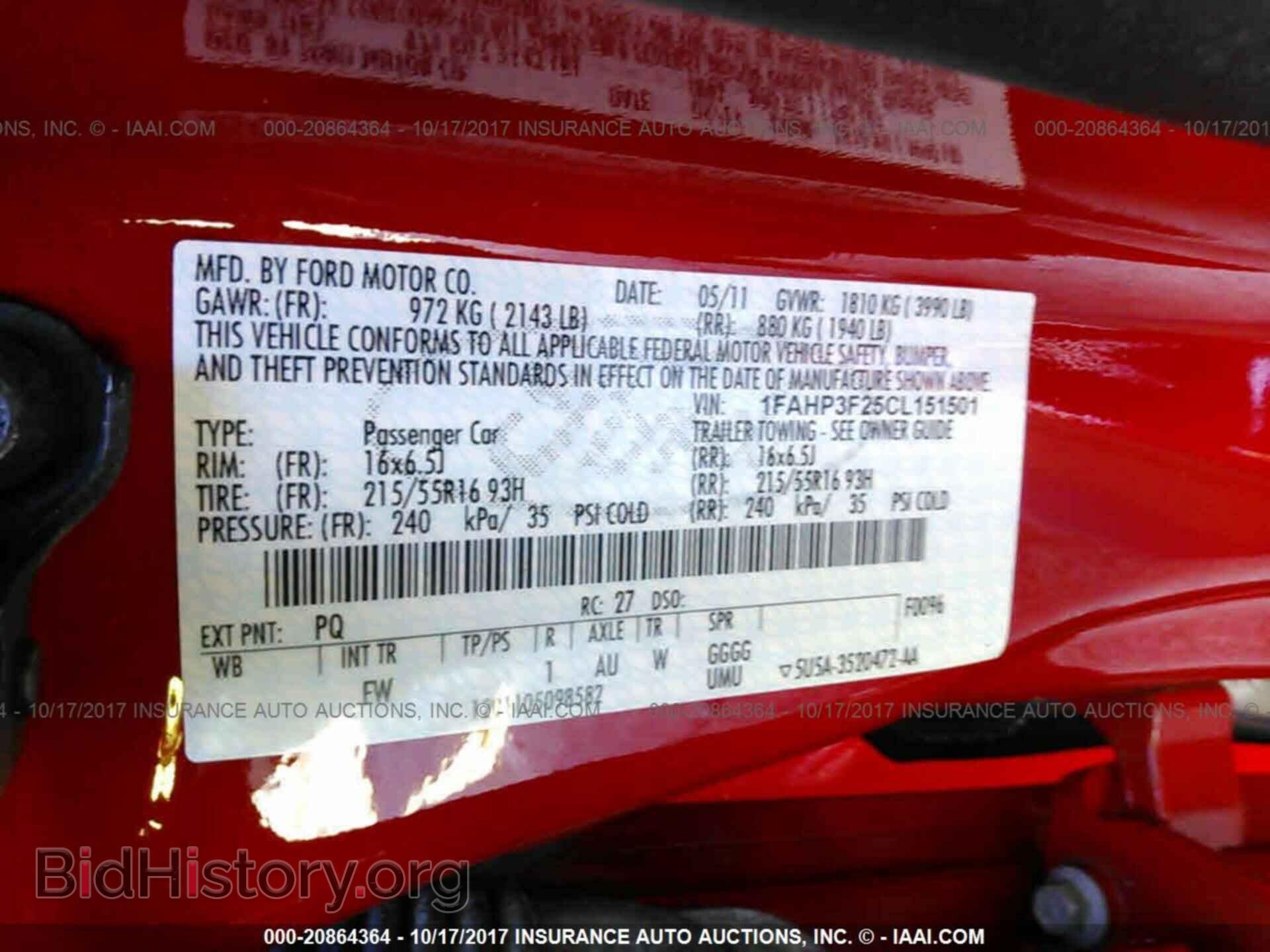 2012 Ford Focus - VIN: 1FAHP3F25CL151501 - Фото 9