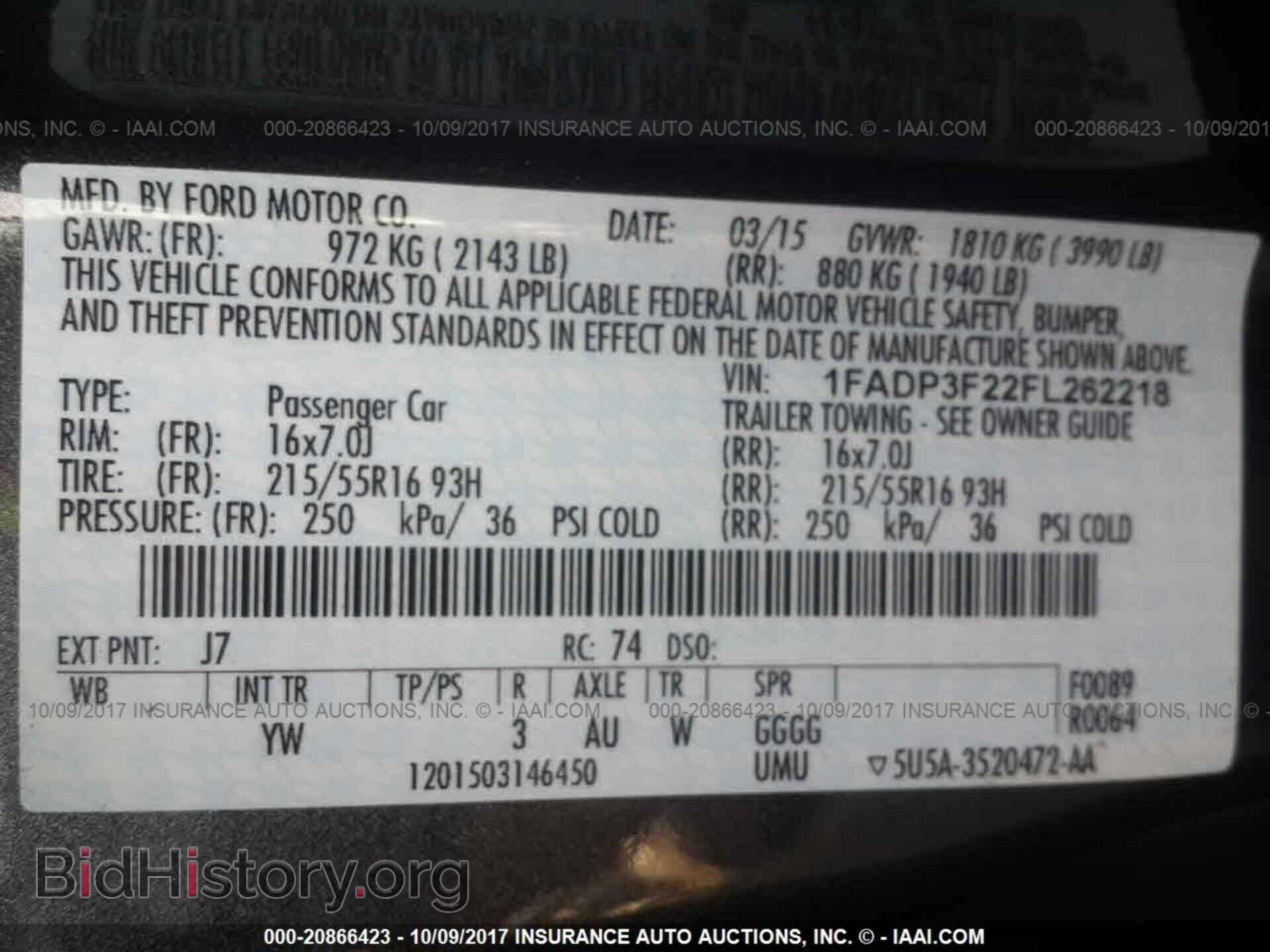 2015 Ford Focus - VIN: 1FADP3F22FL262218 - Photo 9