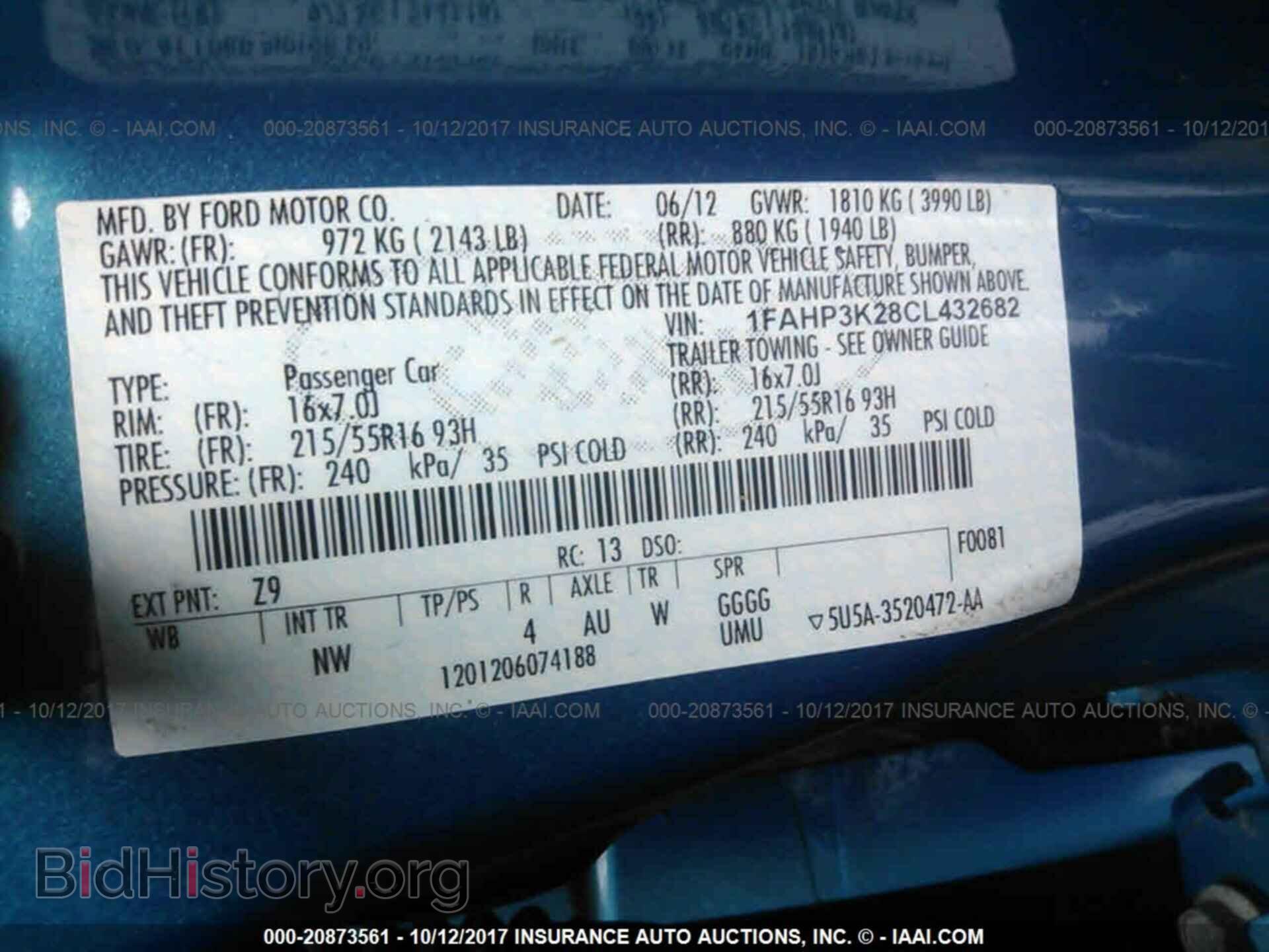 2012 Ford Focus - VIN: 1FAHP3K28CL432682 - Photo 9