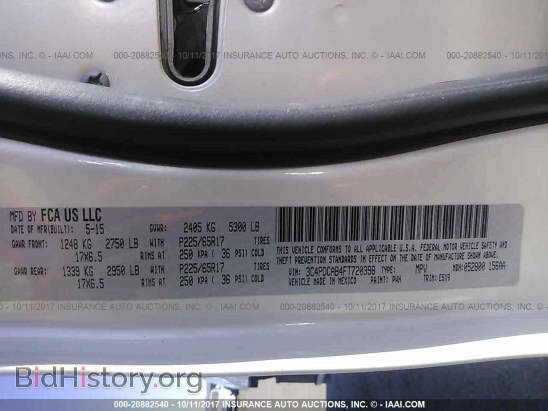 2015 Dodge Journey - VIN: 3C4PDCAB4FT720398 - Photo 9