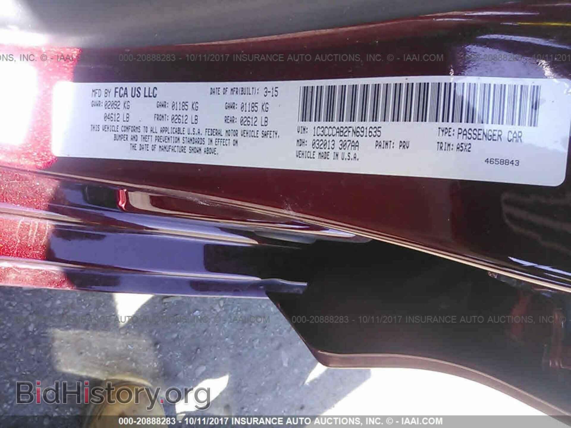 2015 Chrysler 200 - VIN: 1C3CCCAB2FN691635 - Photo 9