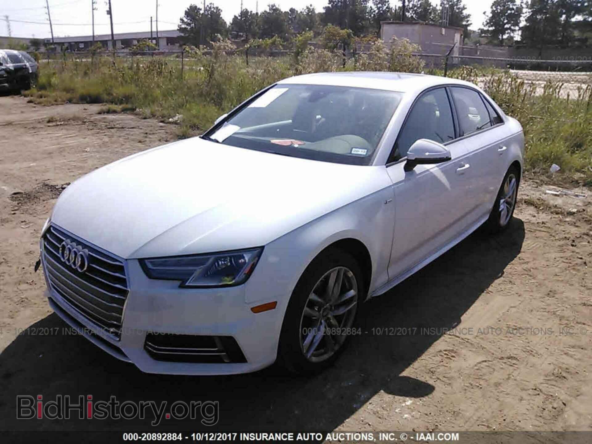 2017 Audi A4 - VIN: WAUKMAF49HN056849 - Фото 2
