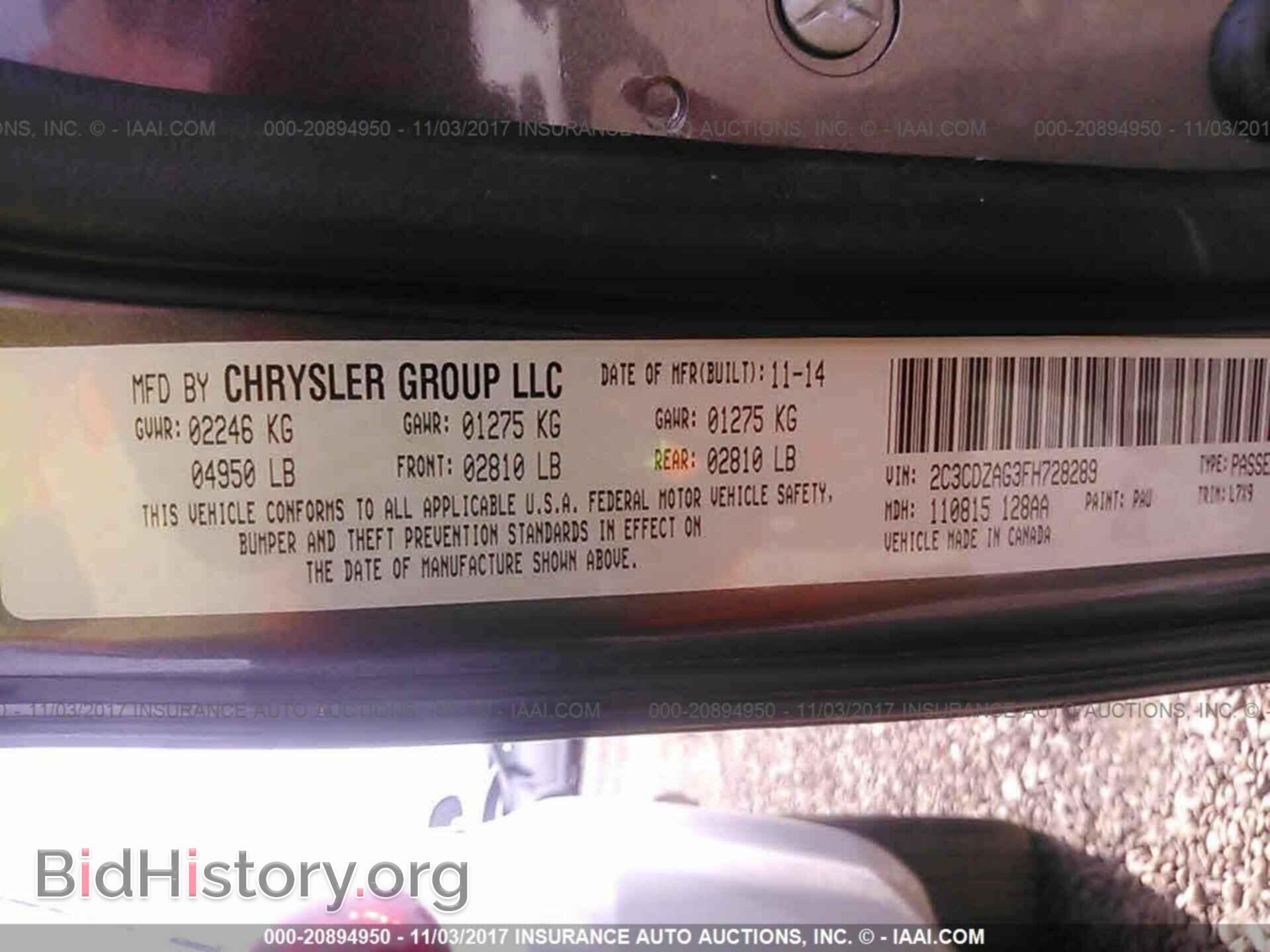 2015 Dodge Challenger - VIN: 2C3CDZAG3FH728289 - Photo 9