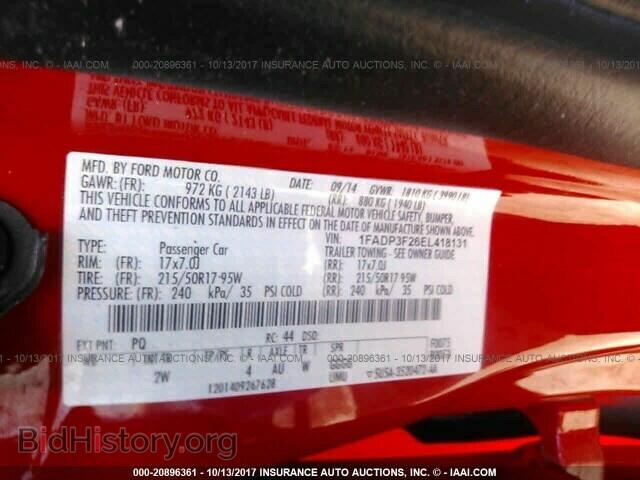 2014 Ford Focus - VIN: 1FADP3F26EL418131 - Фото 9