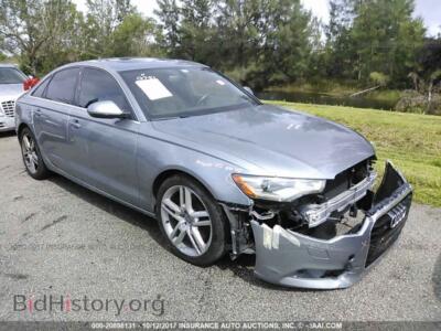 2015 Audi A6, gray — VIN WAUCFAFC1FN019281, IAAI