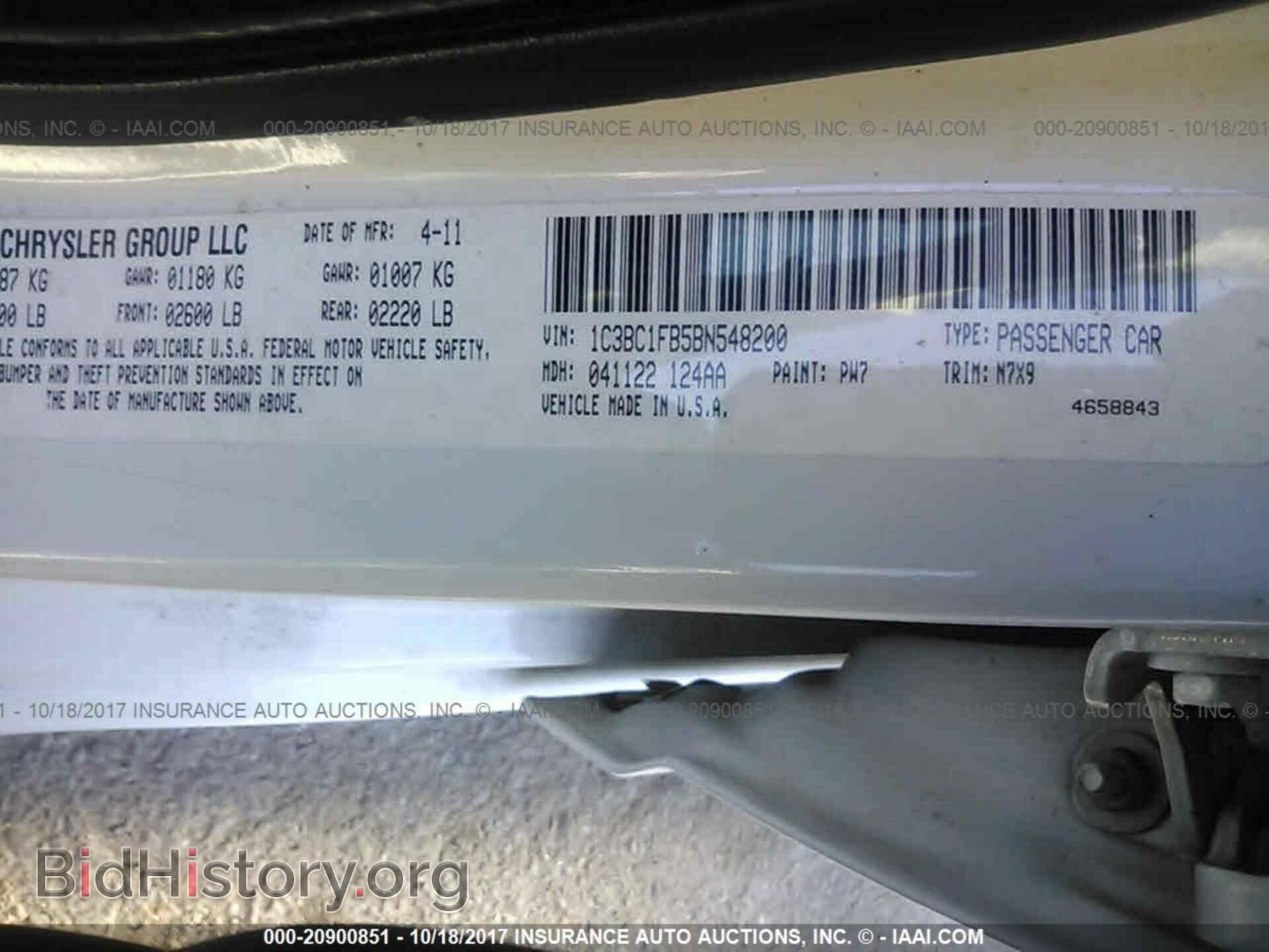 2011 Chrysler 200 - VIN: 1C3BC1FB5BN548200 - Photo 9