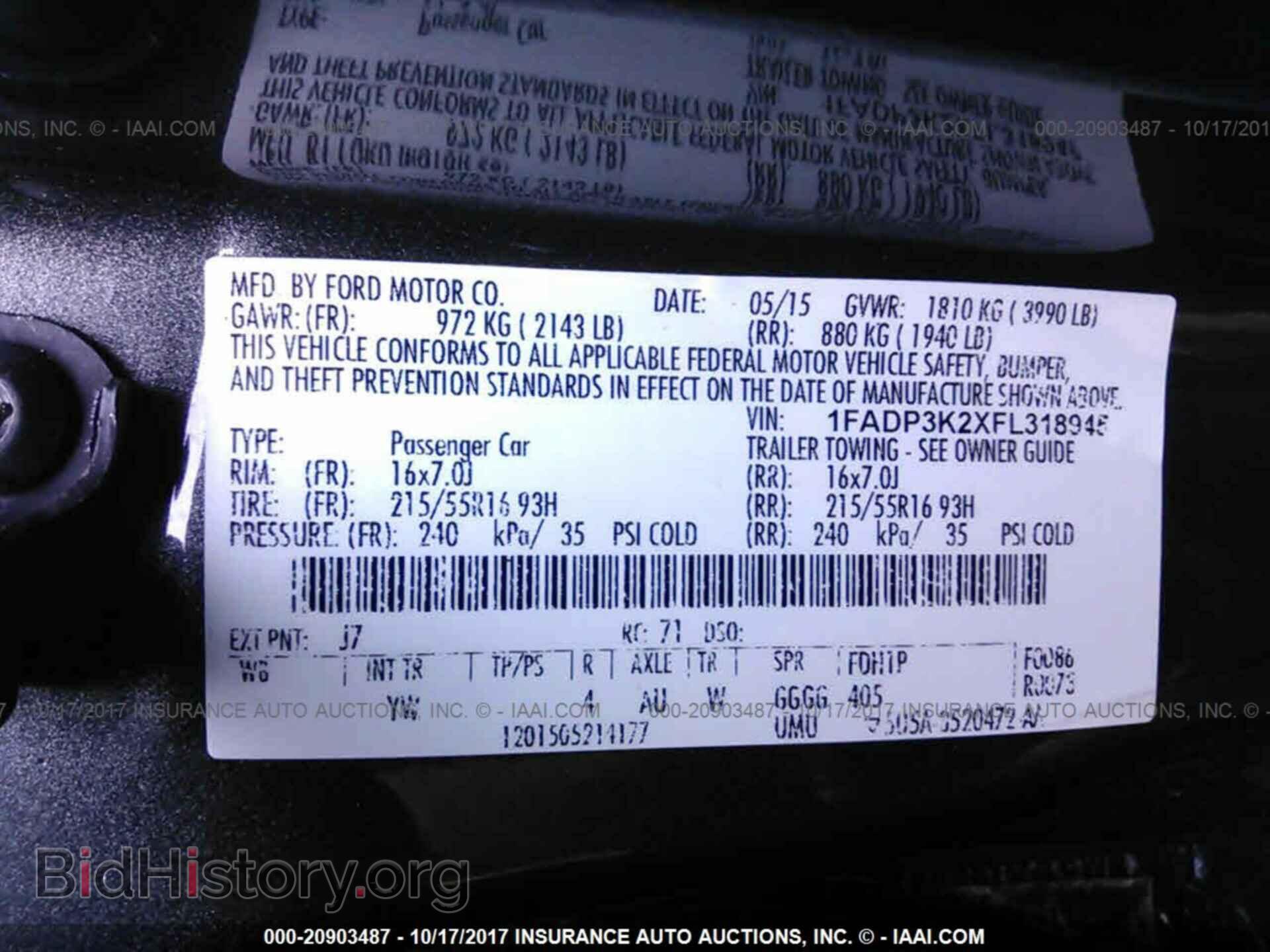 2015 Ford Focus - VIN: 1FADP3K2XFL318945 - Photo 9