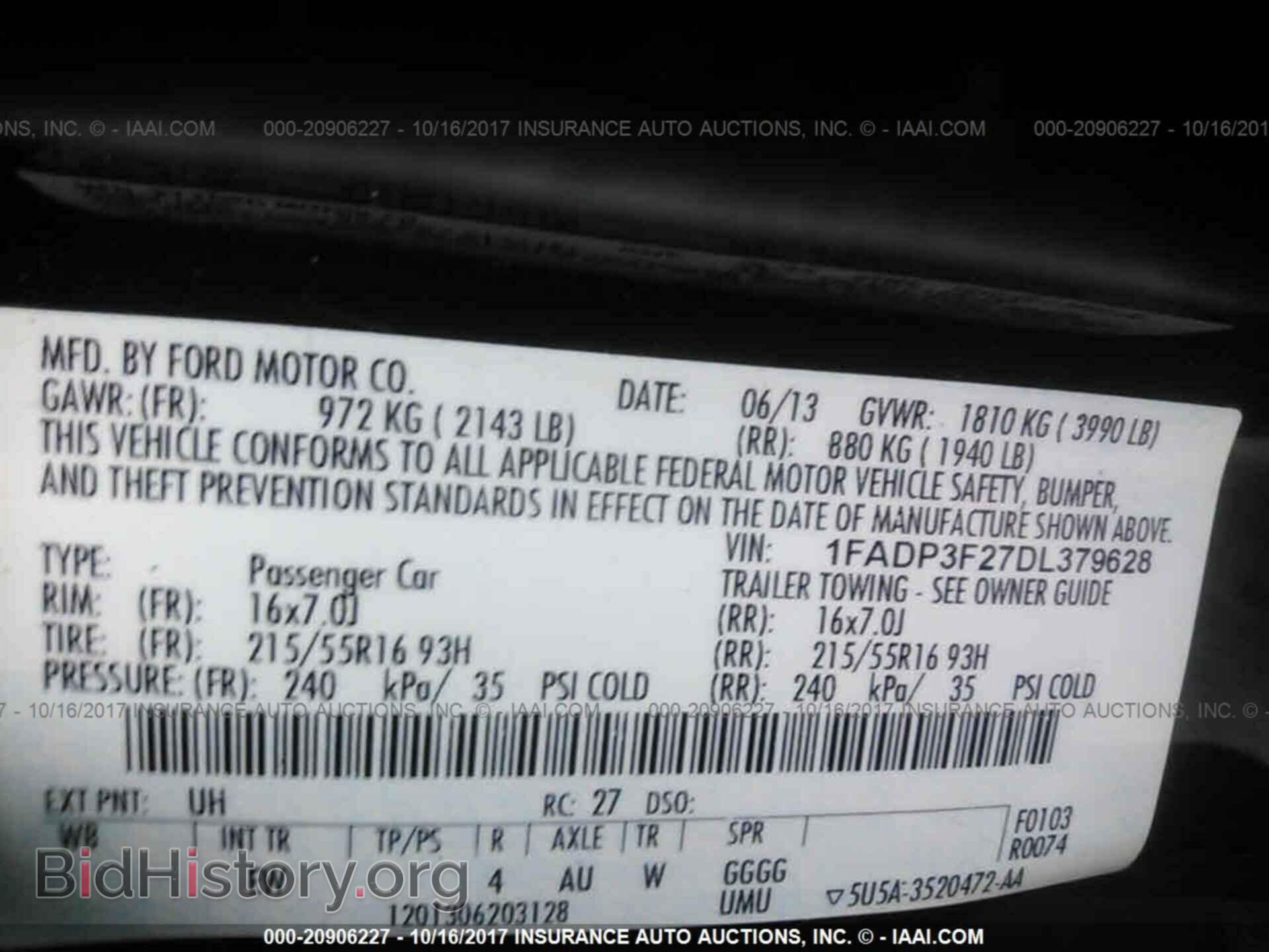2013 Ford Focus - VIN: 1FADP3F27DL379628 - Фото 9