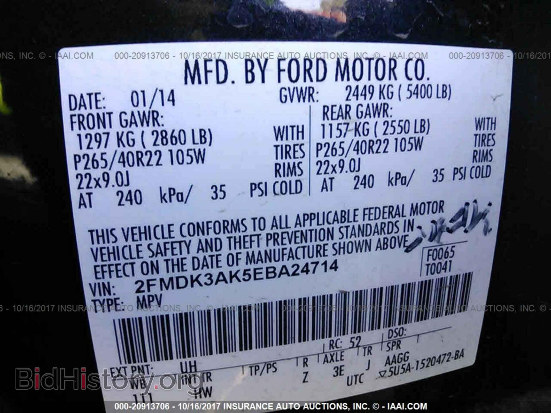 2014 Ford Edge - VIN: 2FMDK3AK5EBA24714 - Photo 9