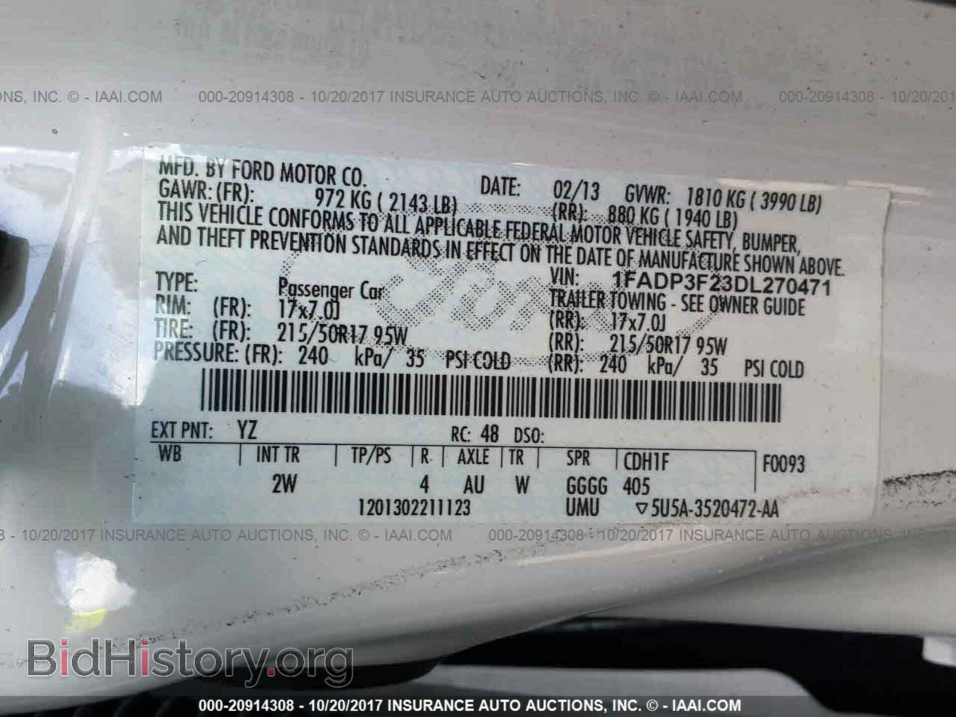 2013 Ford Focus - VIN: 1FADP3F23DL270471 - Фото 9