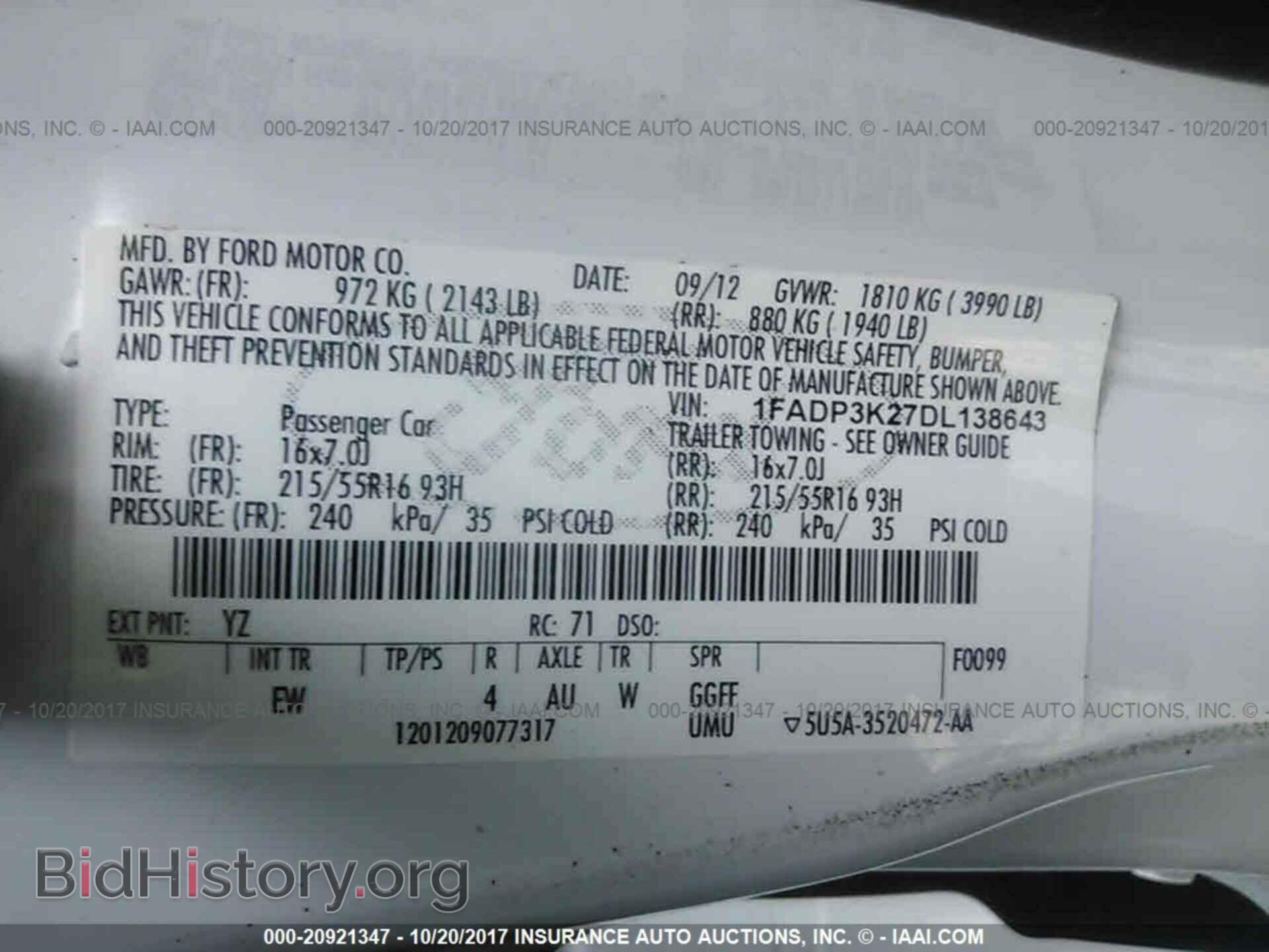 2013 Ford Focus - VIN: 1FADP3K27DL138643 - Photo 9