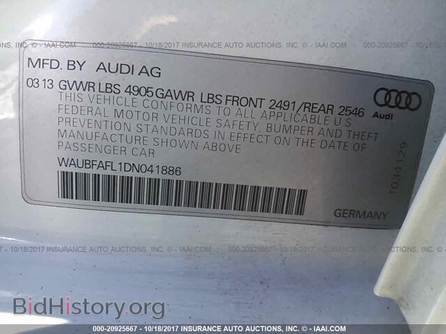2013 Audi A4 - VIN: WAUBFAFL1DN041886 - Фото 9