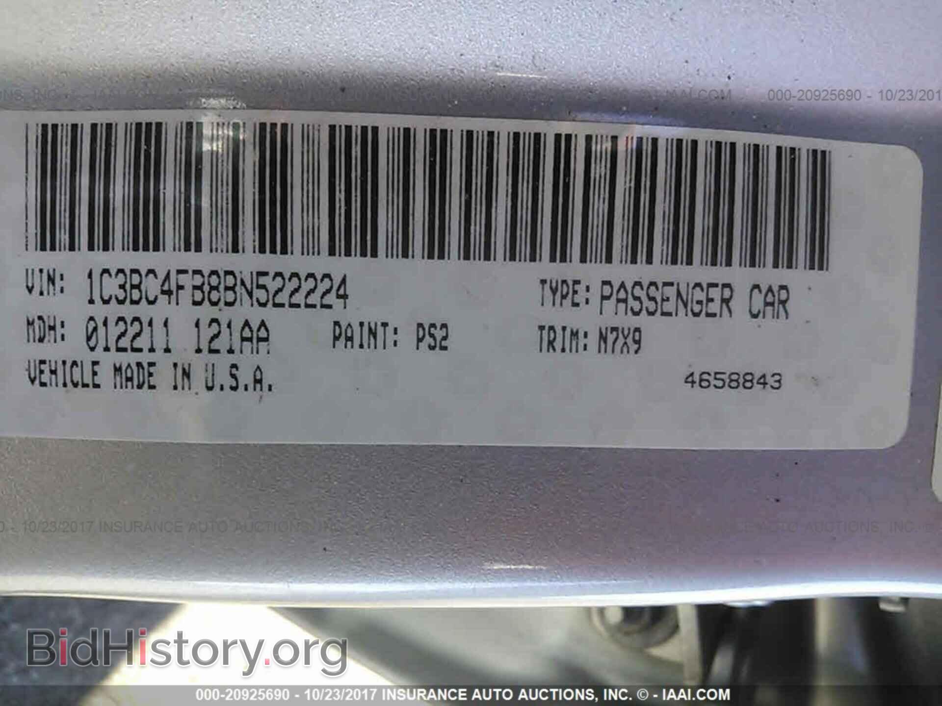 2011 Chrysler 200 - VIN: 1C3BC4FB8BN522224 - Photo 9