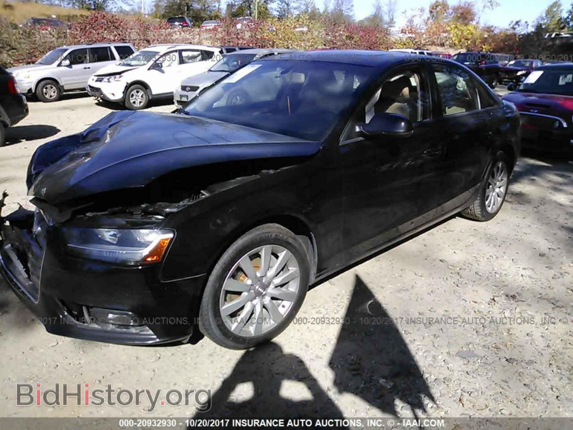 2013 Audi A4 - VIN: WAUDFAFL1DN038009 - Фото 2