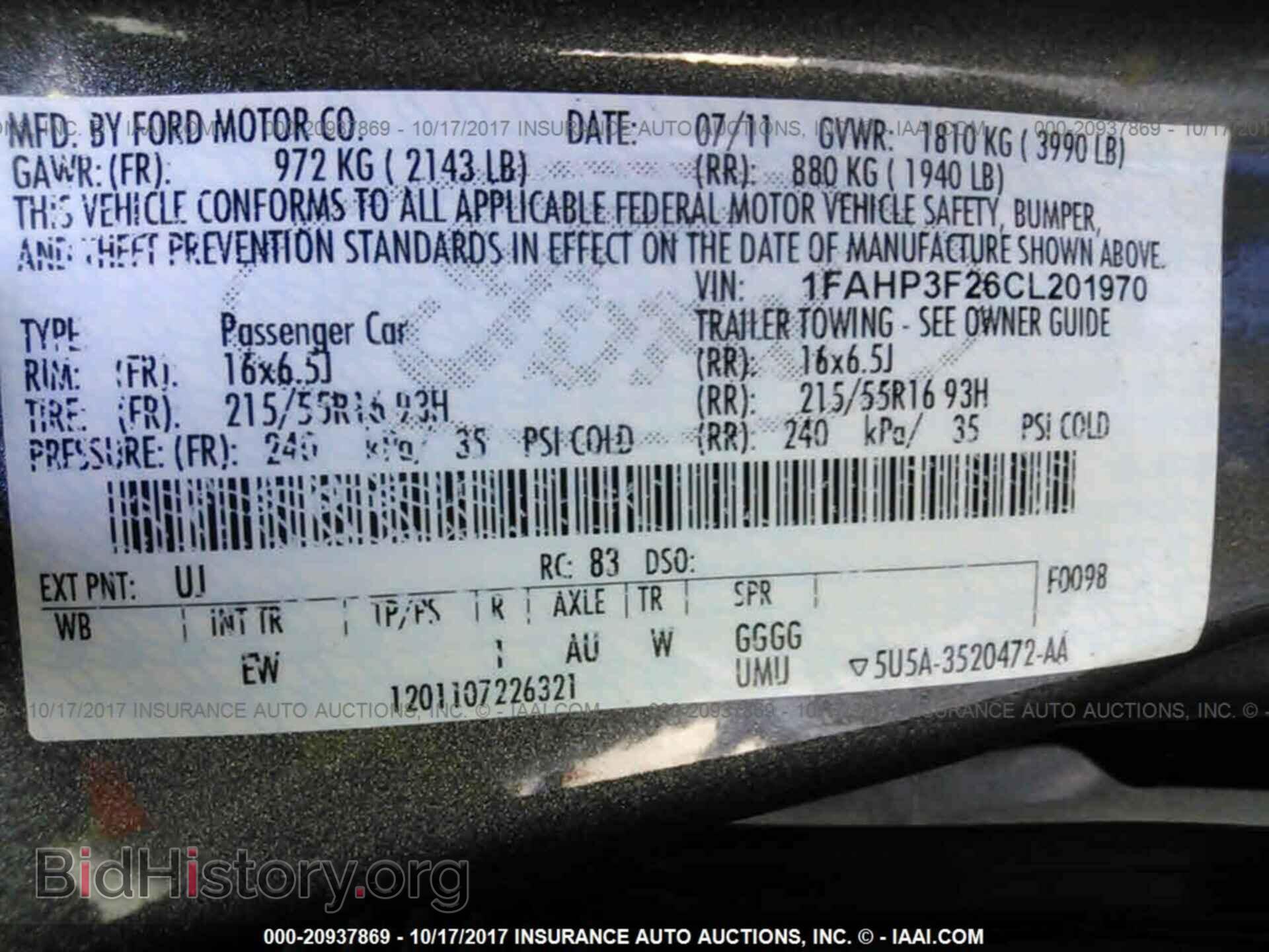 2012 Ford Focus - VIN: 1FAHP3F26CL201970 - Photo 9