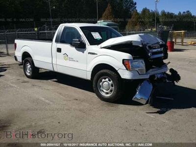 2014 Ford F150, белый — VIN 1FTNF1CF8EKD47680, IAAI