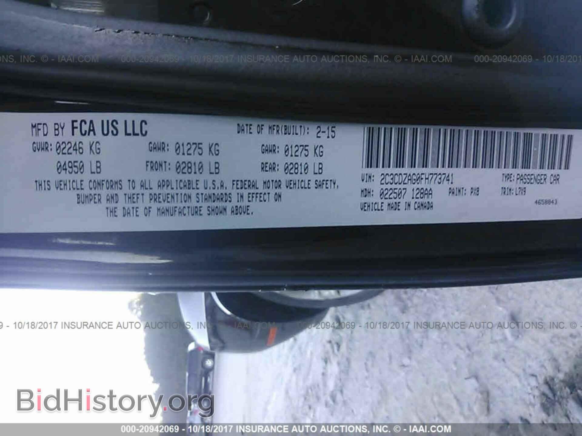 2015 Dodge Challenger - VIN: 2C3CDZAG0FH773741 - Photo 9