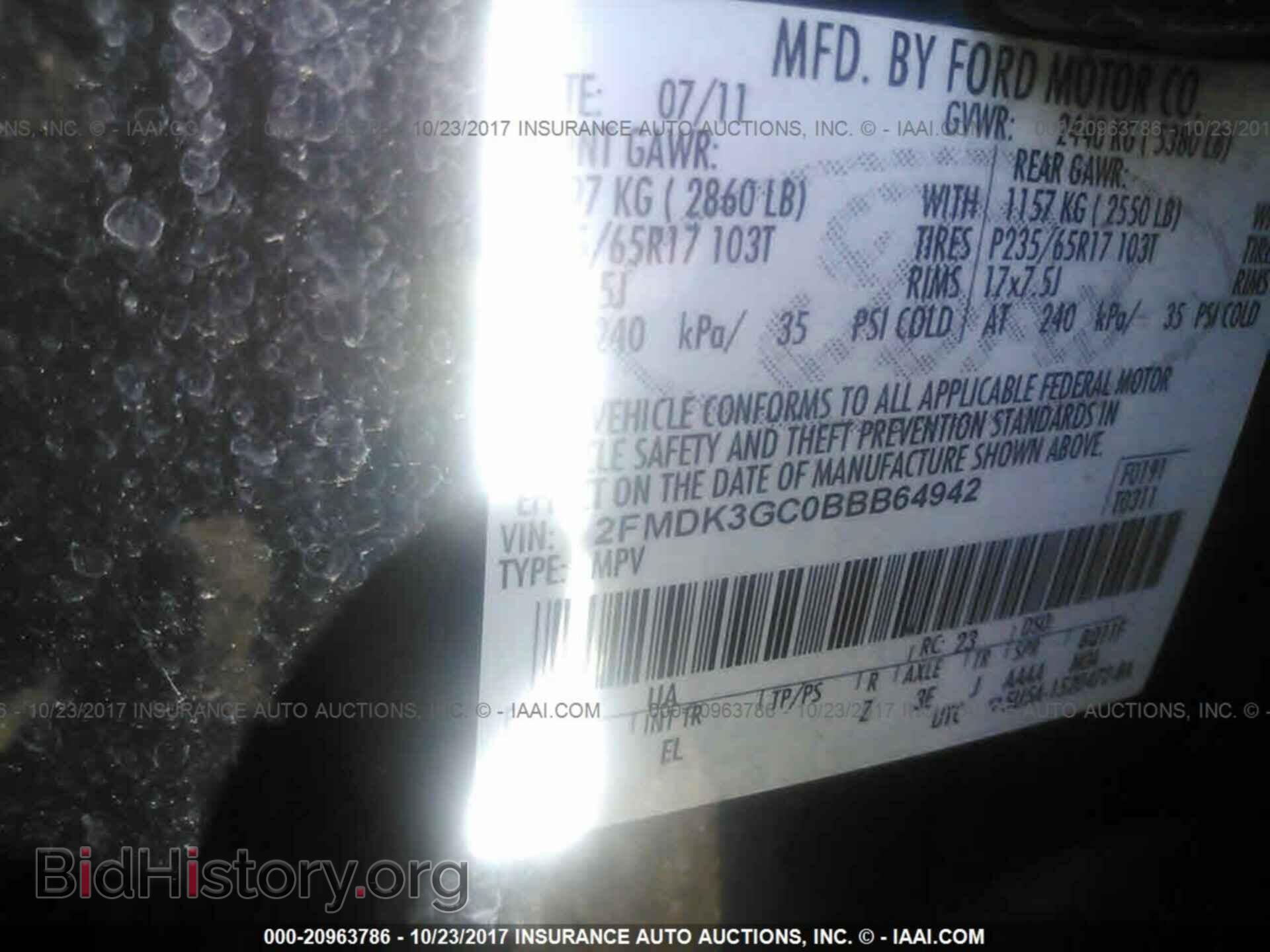 2011 Ford Edge - VIN: 2FMDK3GC0BBB64942 - Photo 9