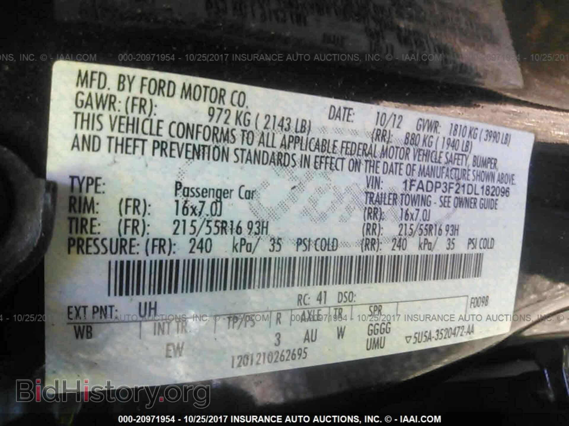 2013 Ford Focus - VIN: 1FADP3F21DL182096 - Фото 9